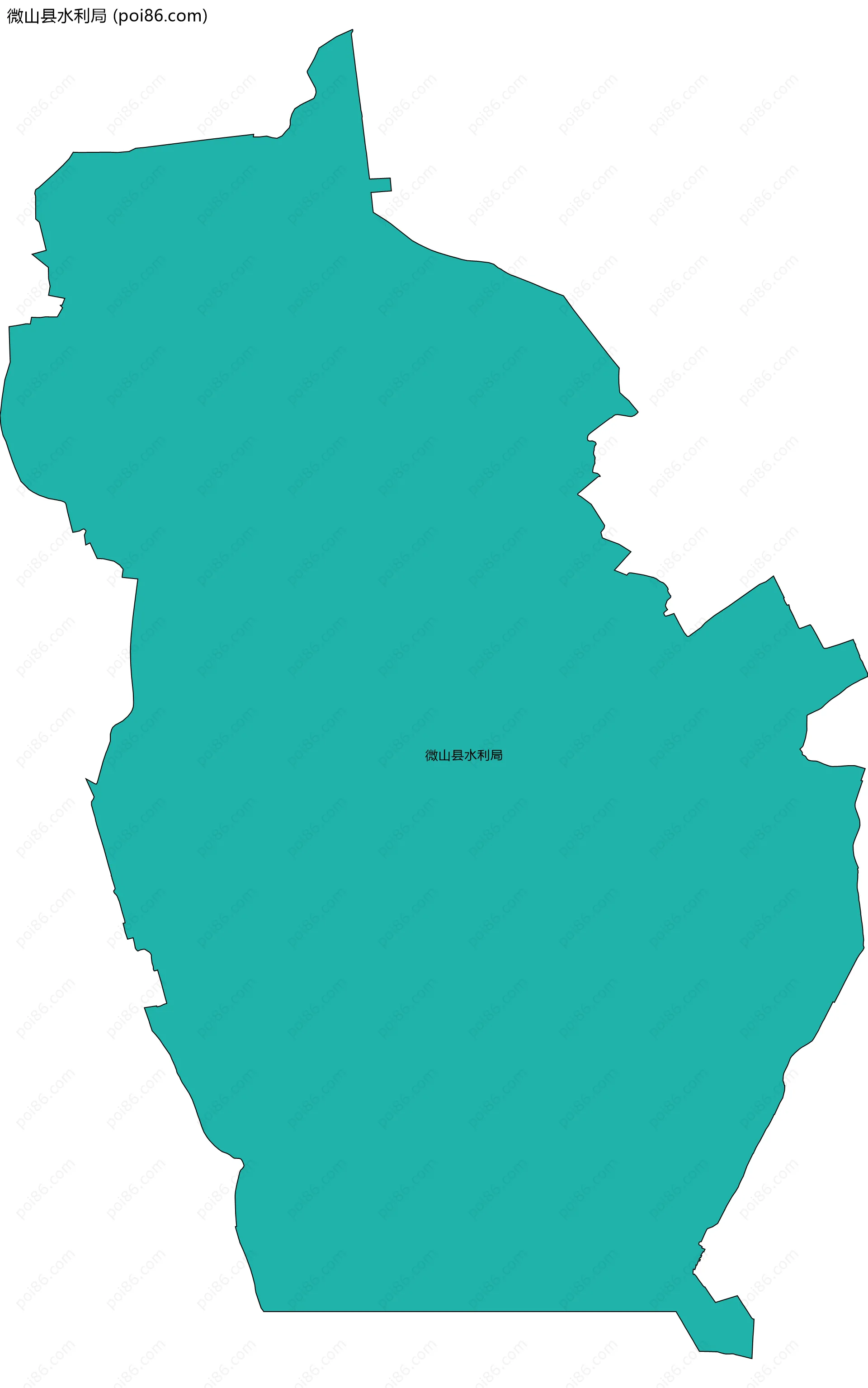 微山县水利局边界地图