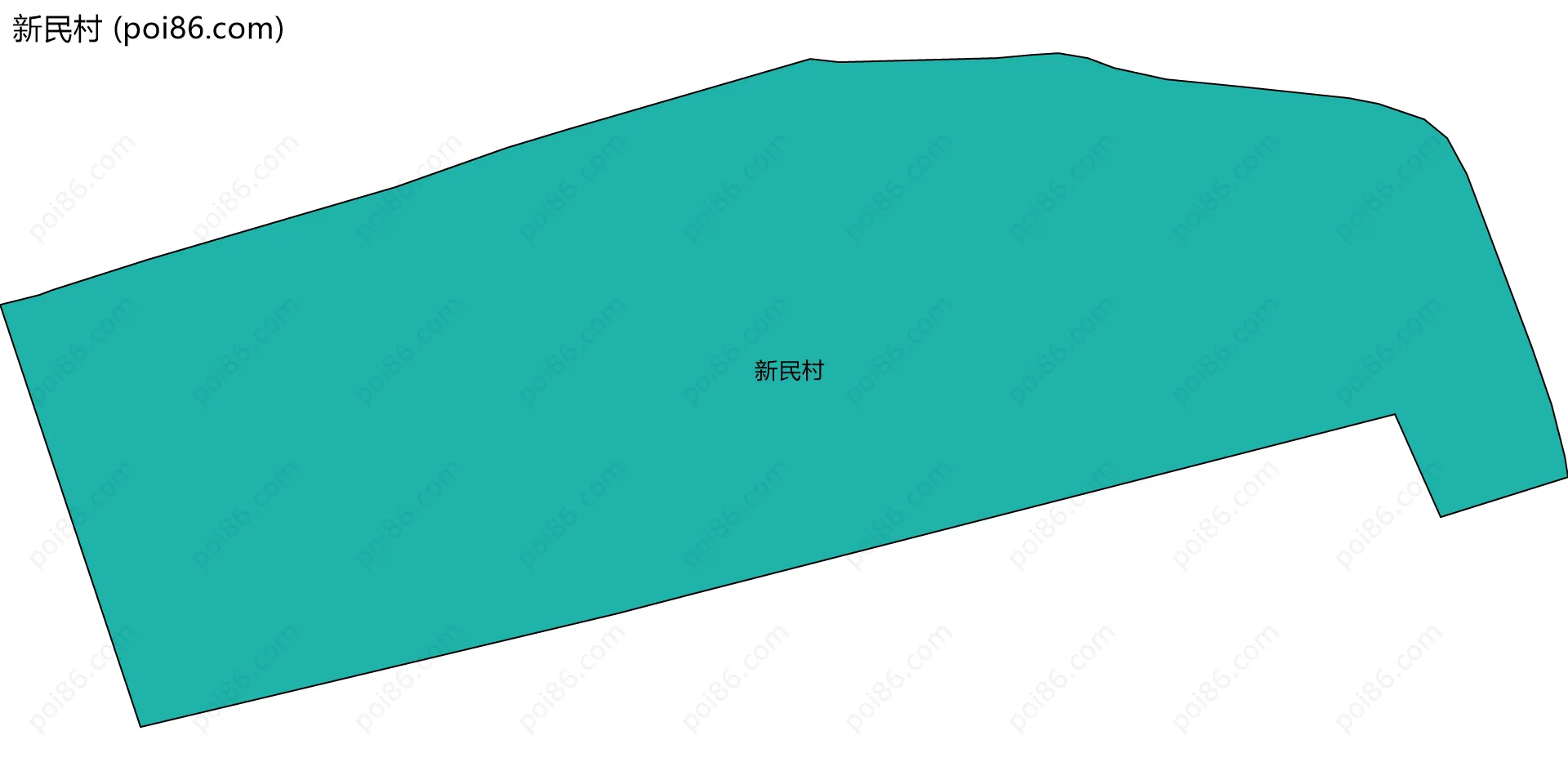 新民村边界地图