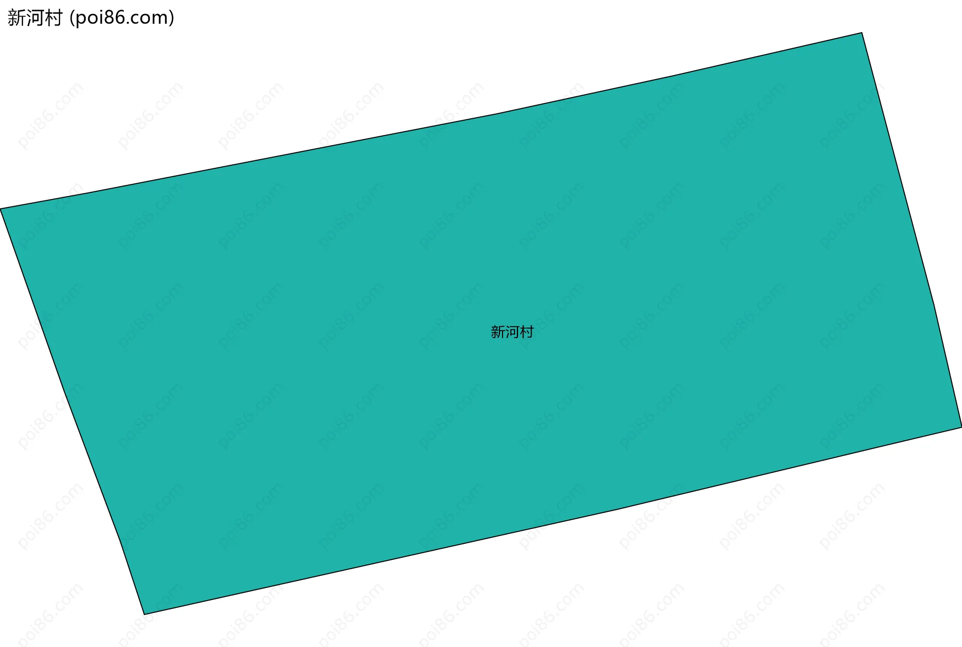 新河村边界地图