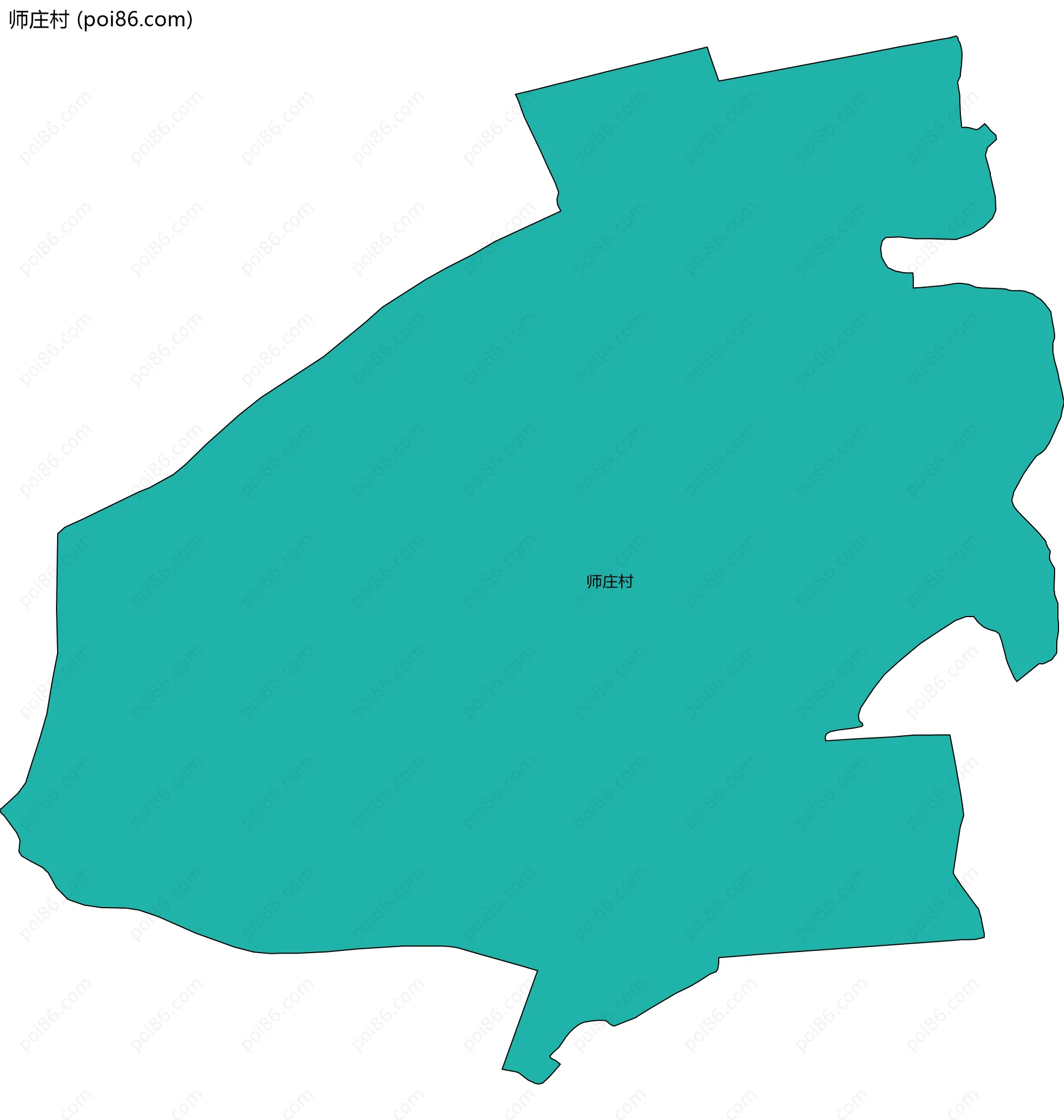 师庄村边界地图