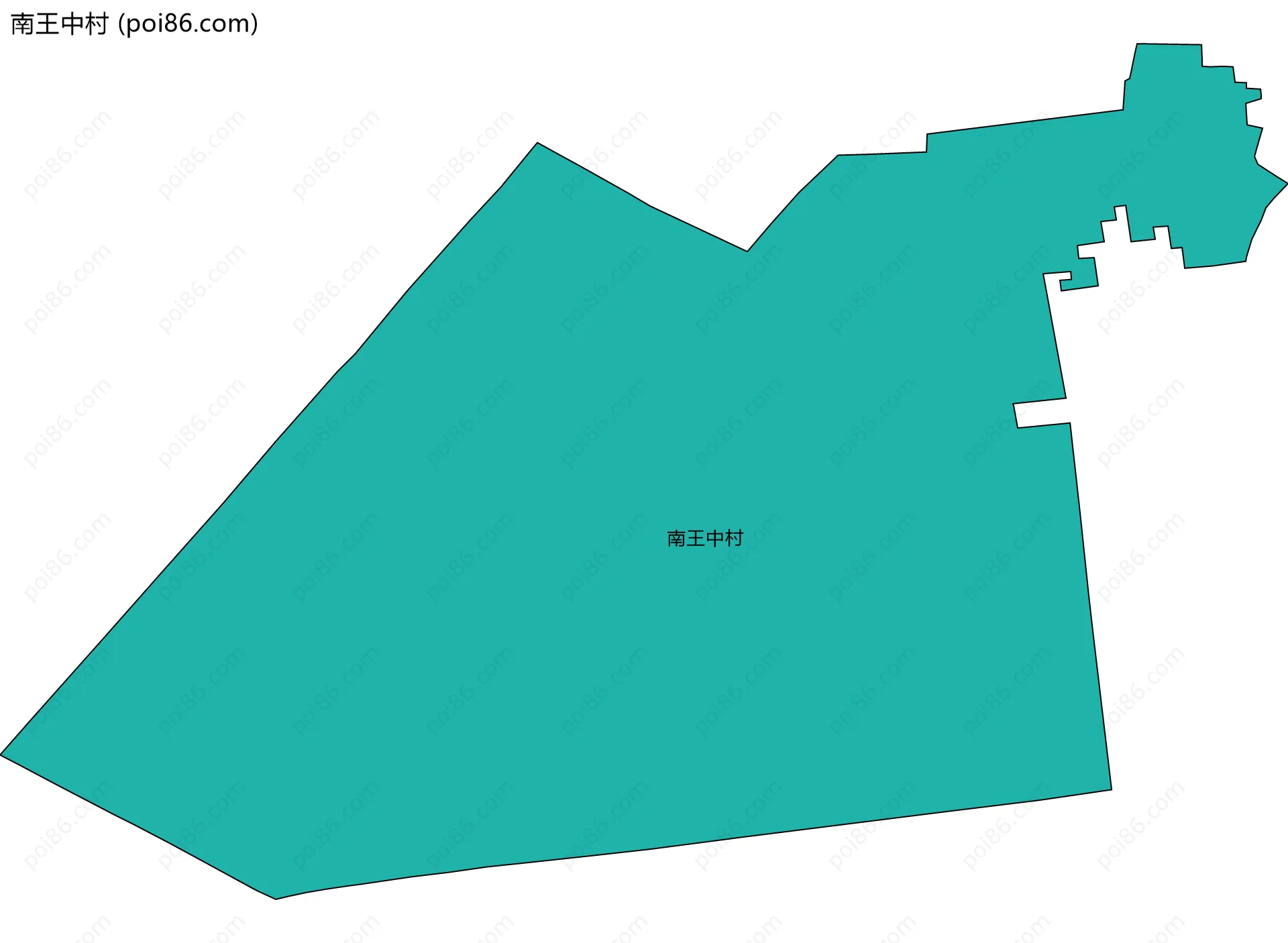 南王中村边界地图