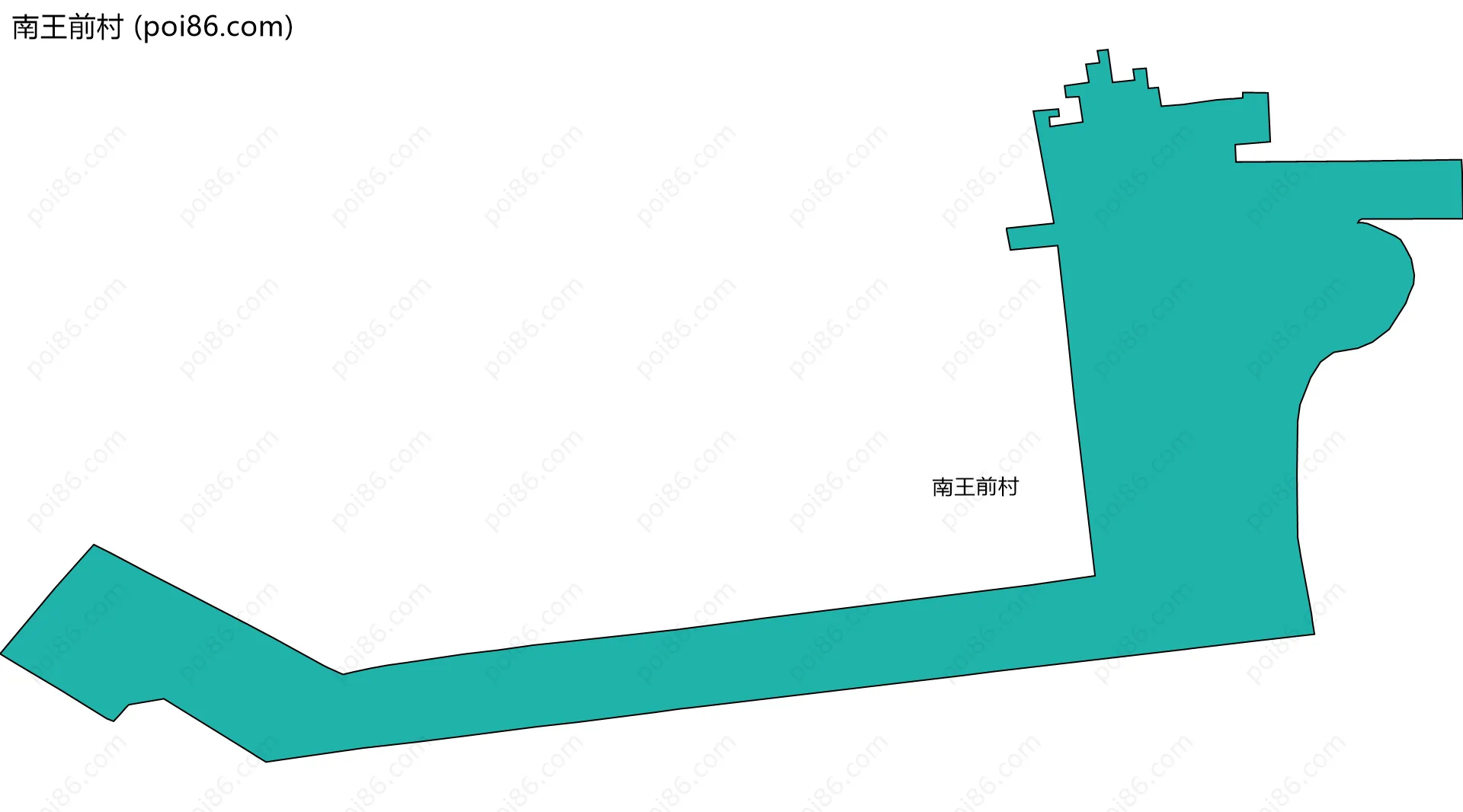 南王前村边界地图