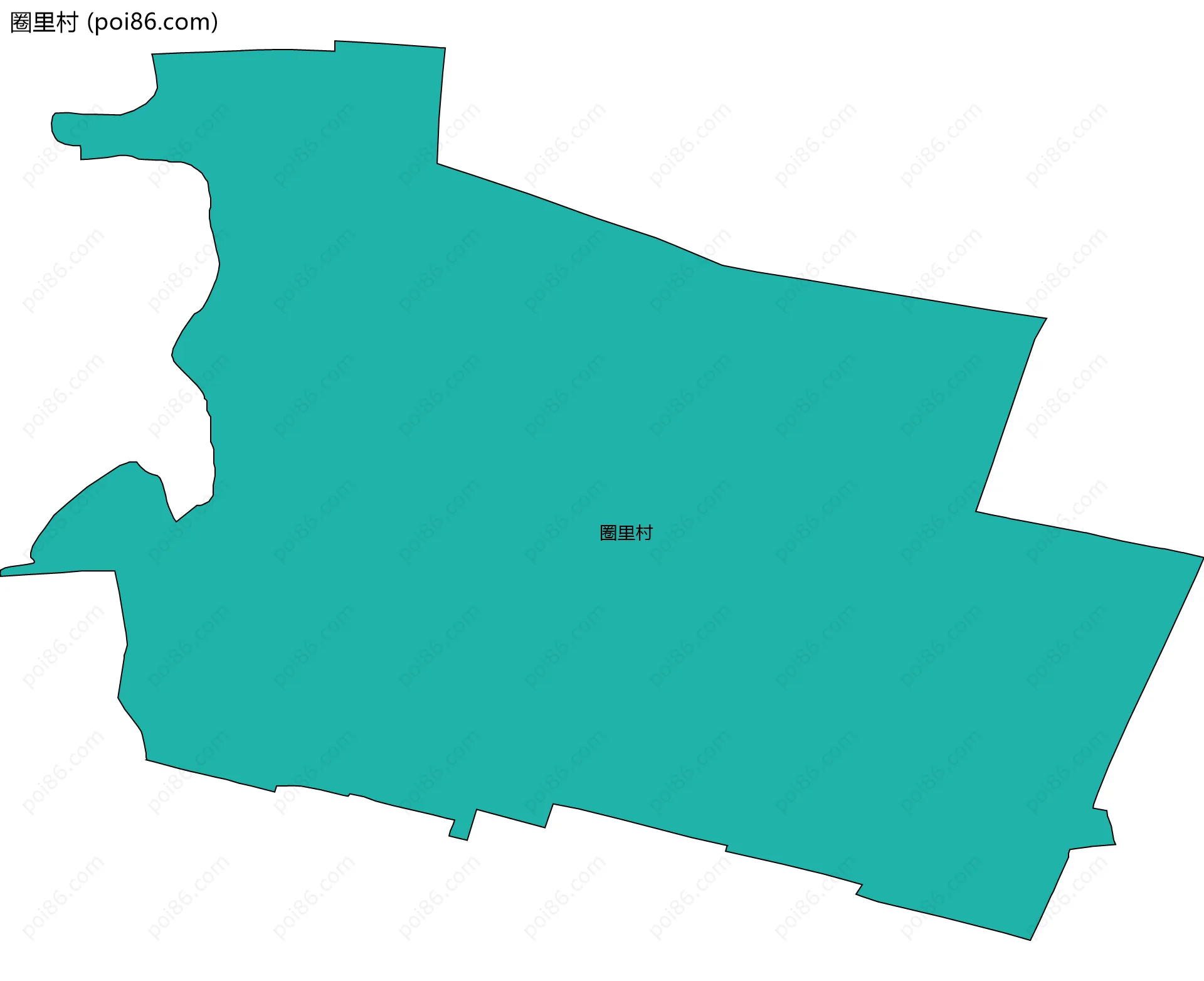 圈里村边界地图