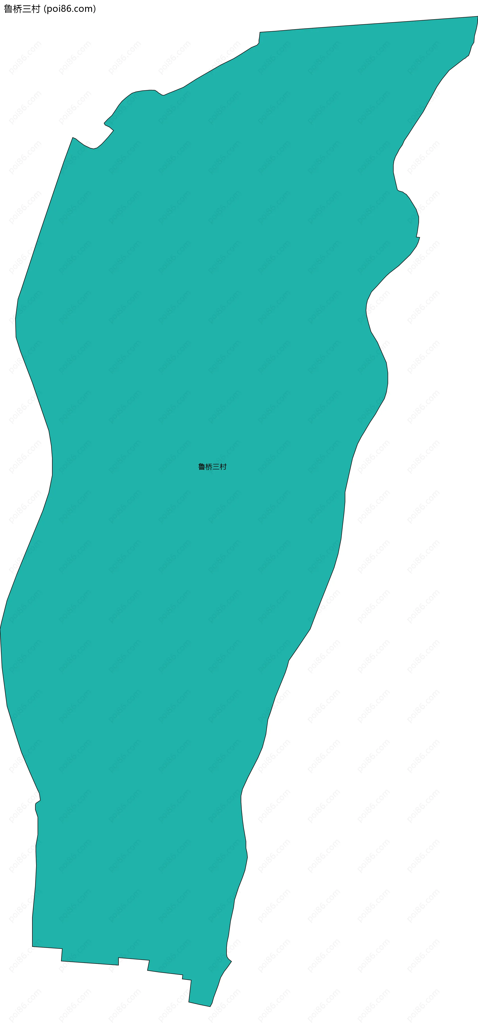 鲁桥三村边界地图