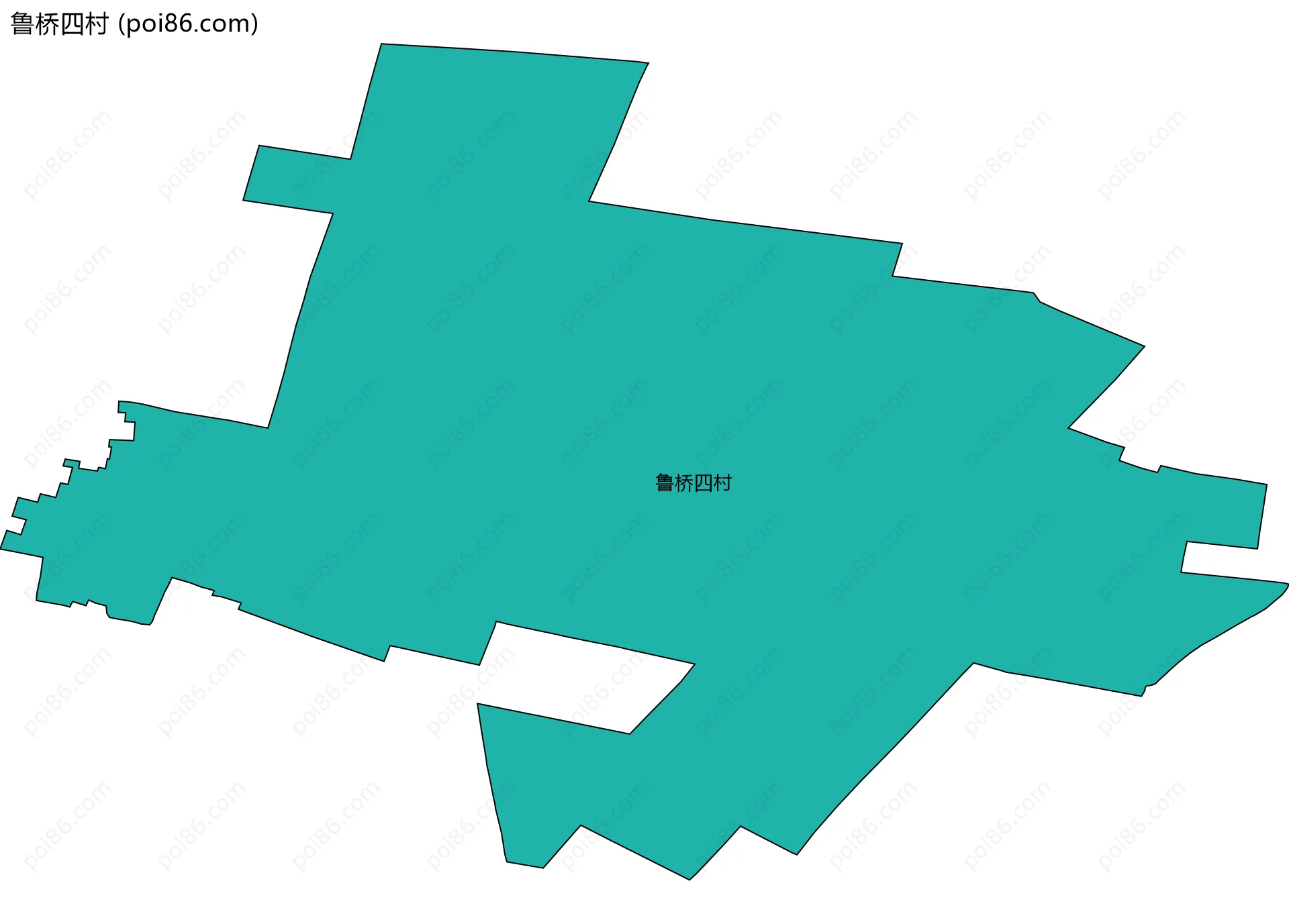鲁桥四村边界地图