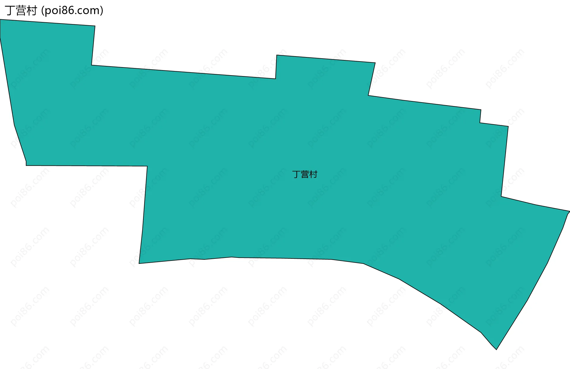 丁营村边界地图