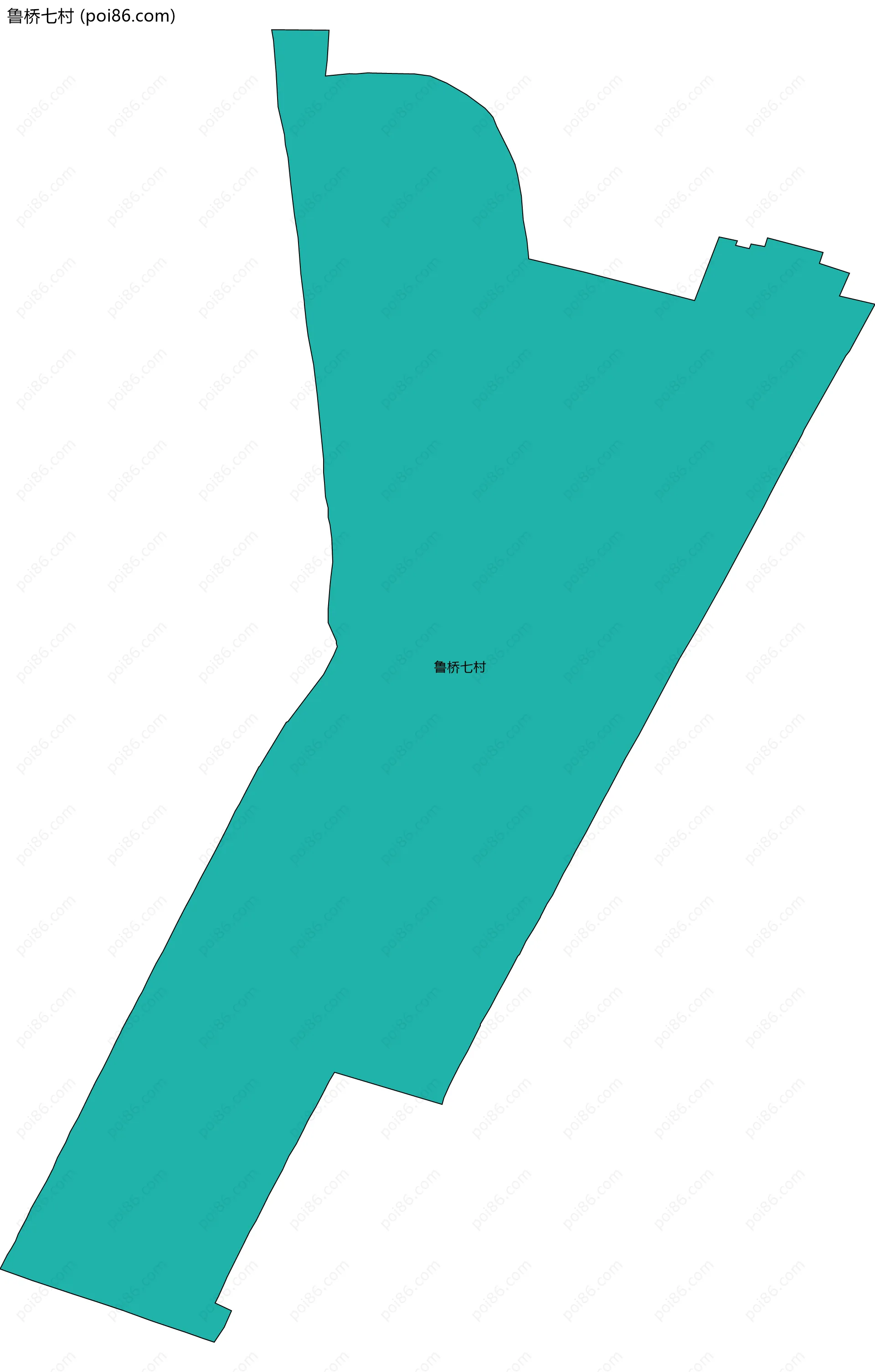 鲁桥七村边界地图