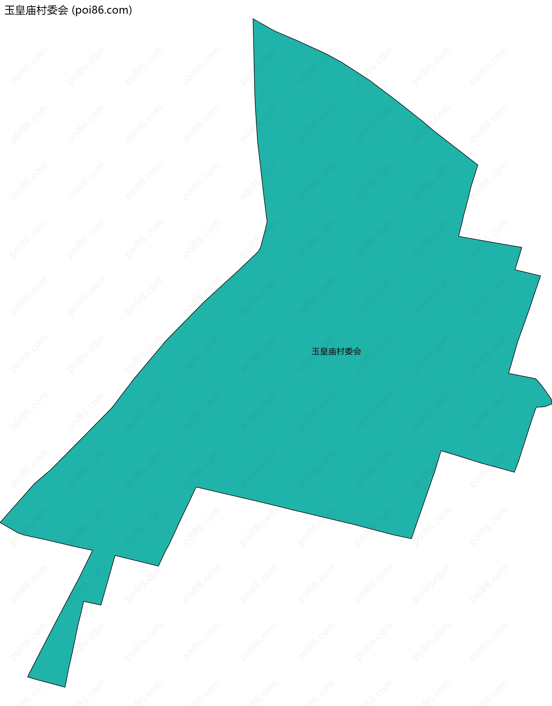玉皇庙村委会边界地图
