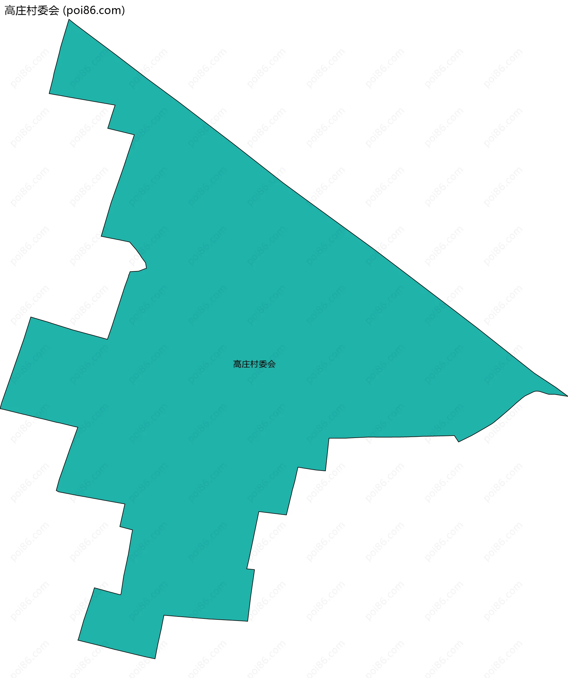 高庄村委会边界地图