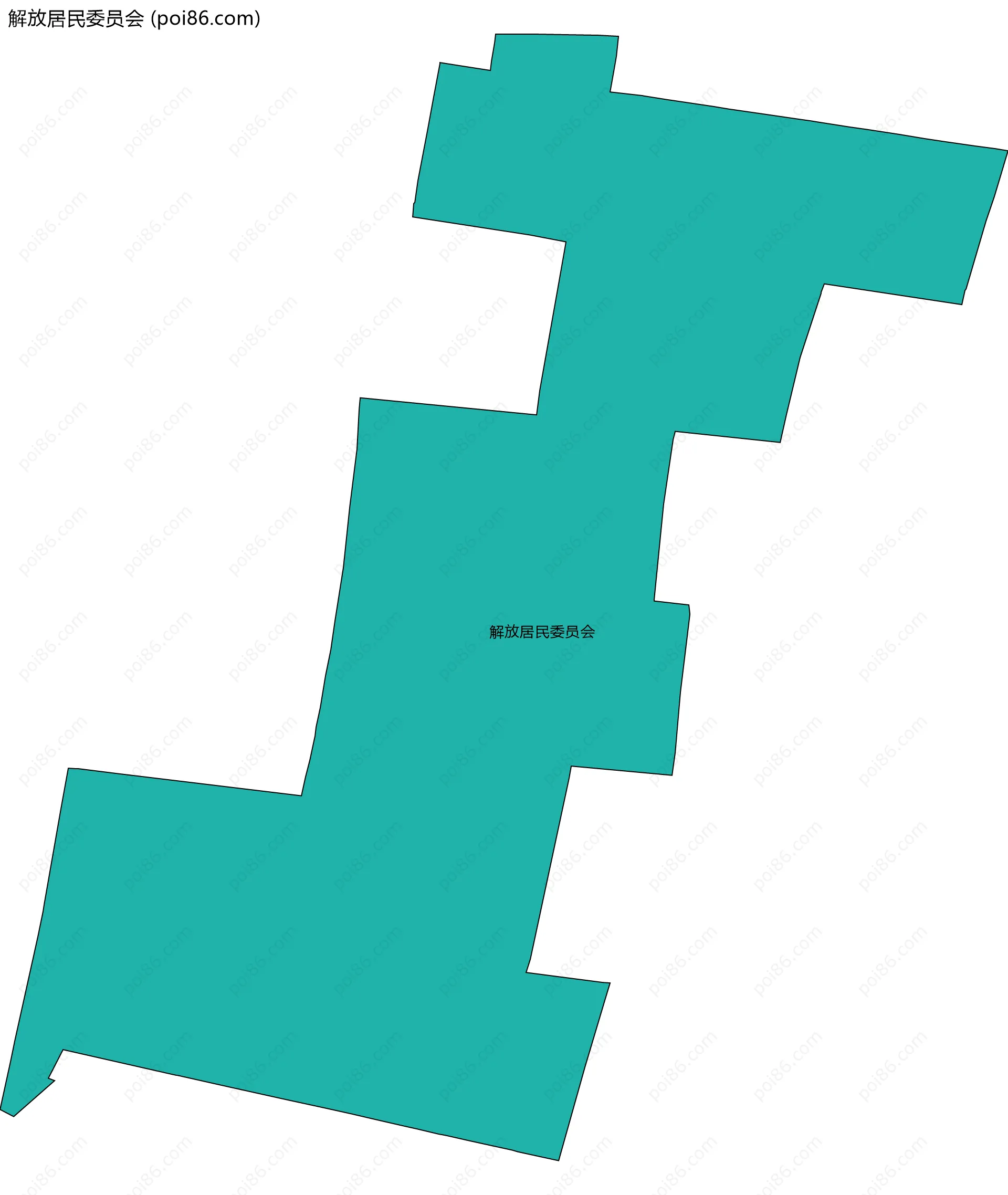 解放居民委员会边界地图