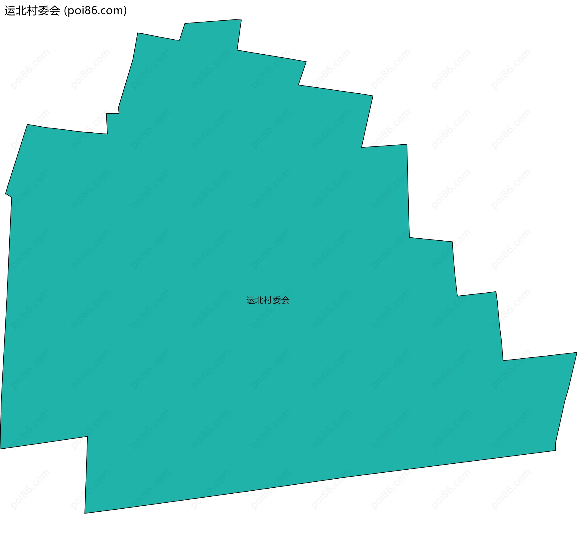 运北村委会边界地图