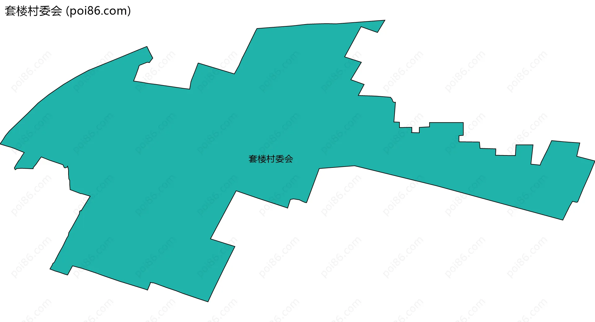 套楼村委会边界地图