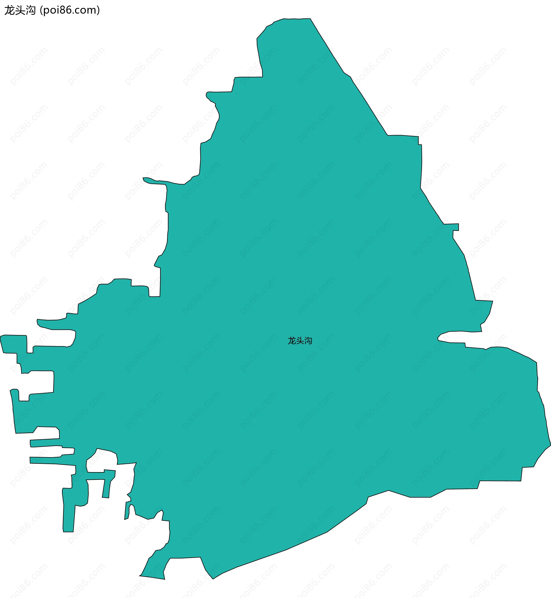 龙头沟边界地图