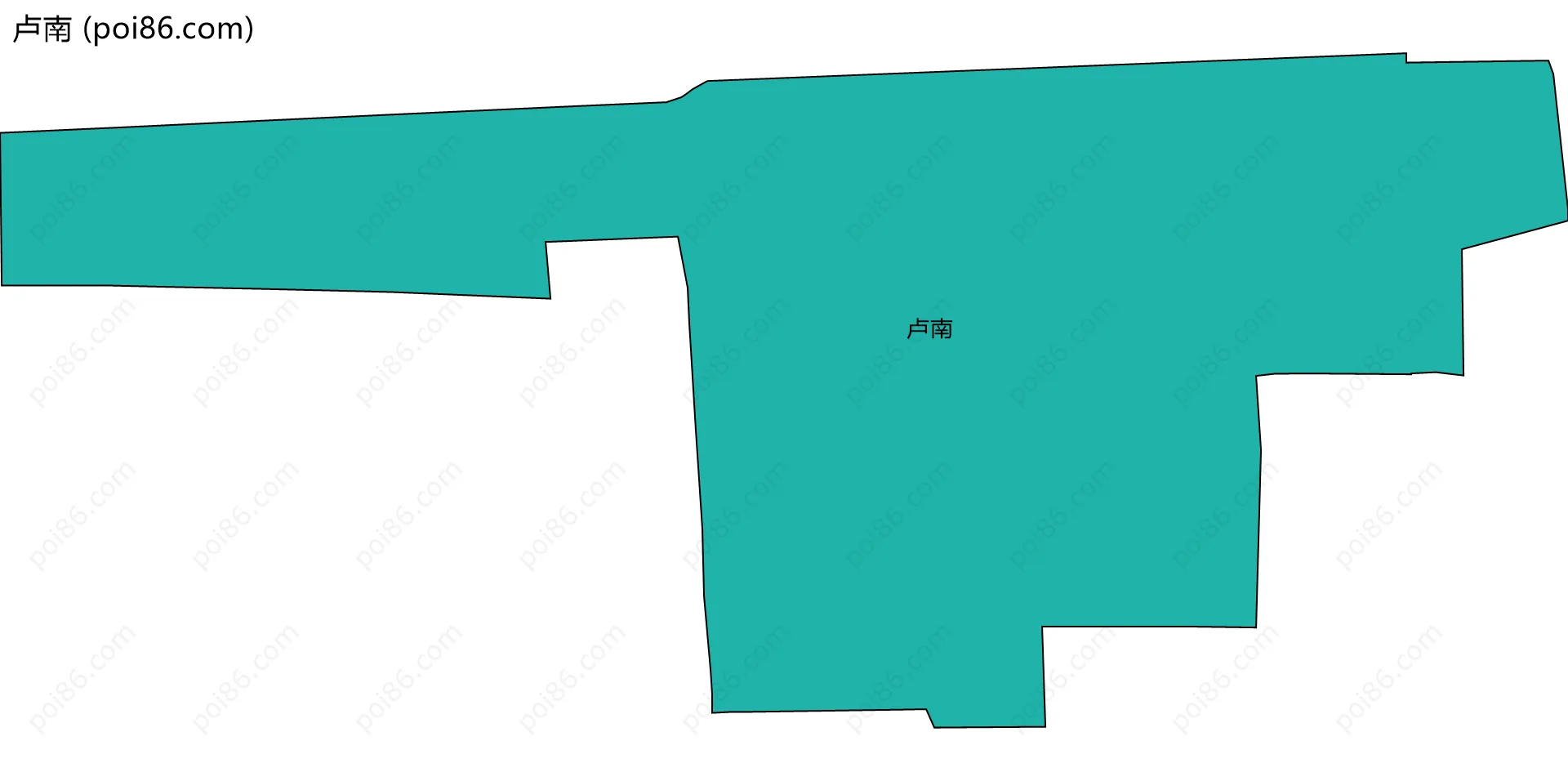 卢南边界地图