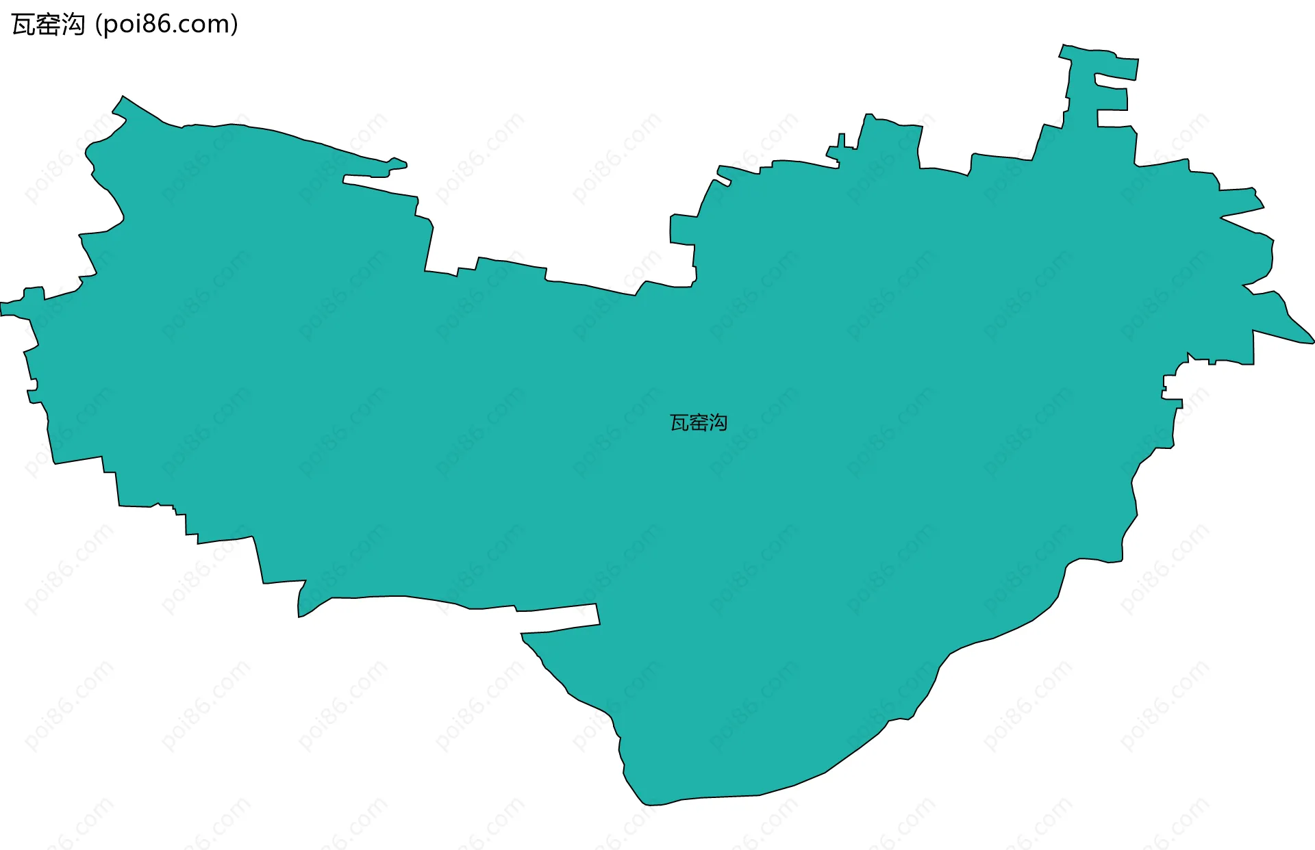 瓦窑沟边界地图