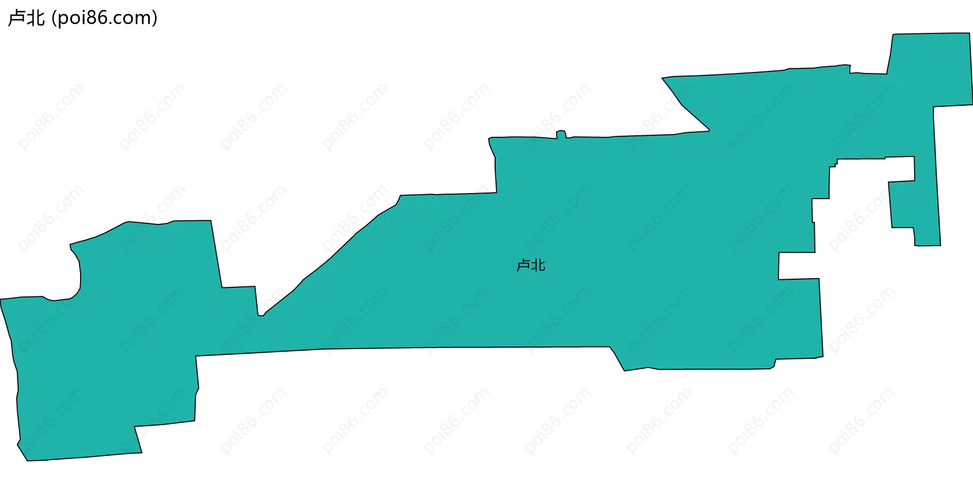 卢北边界地图