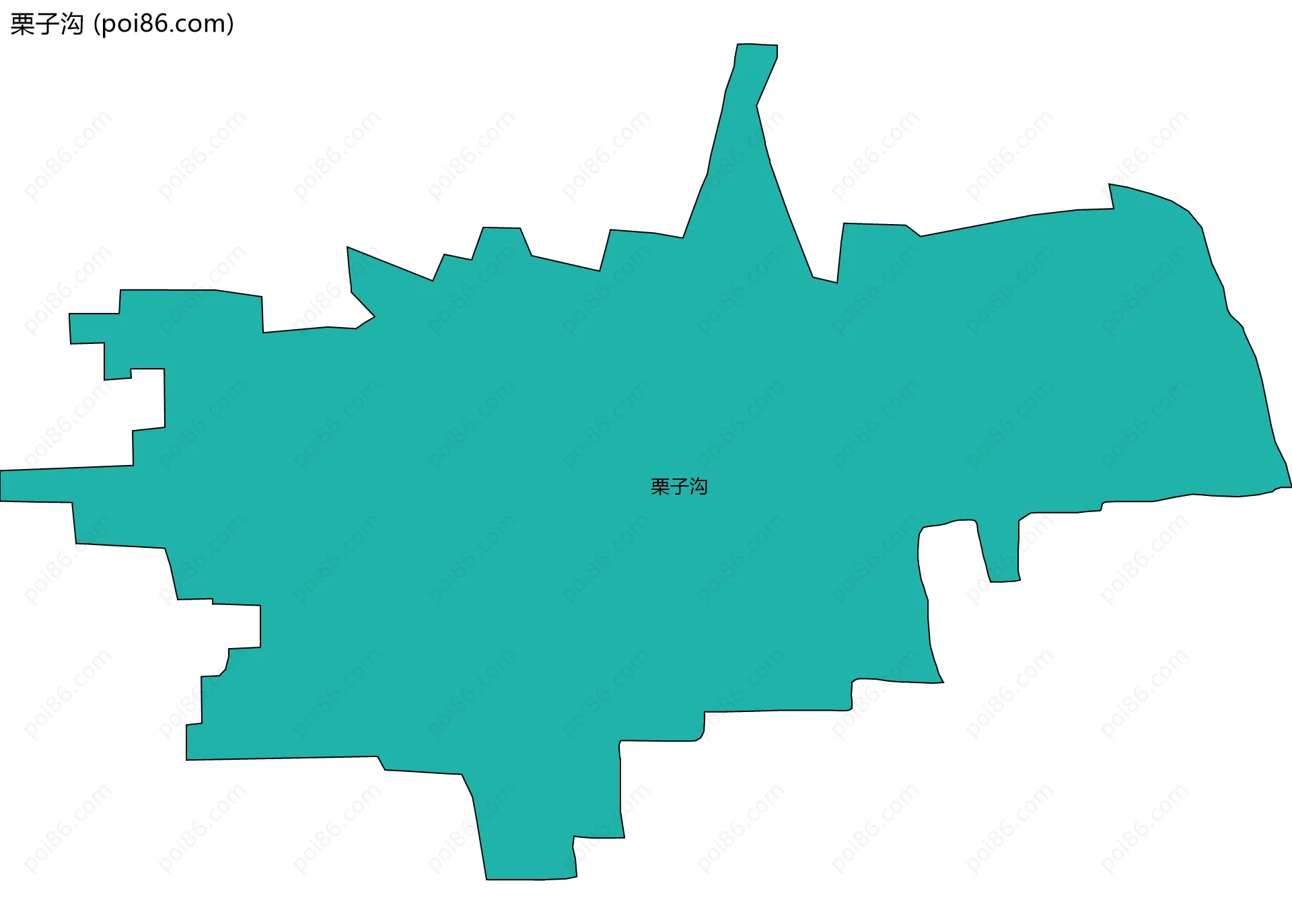 栗子沟边界地图