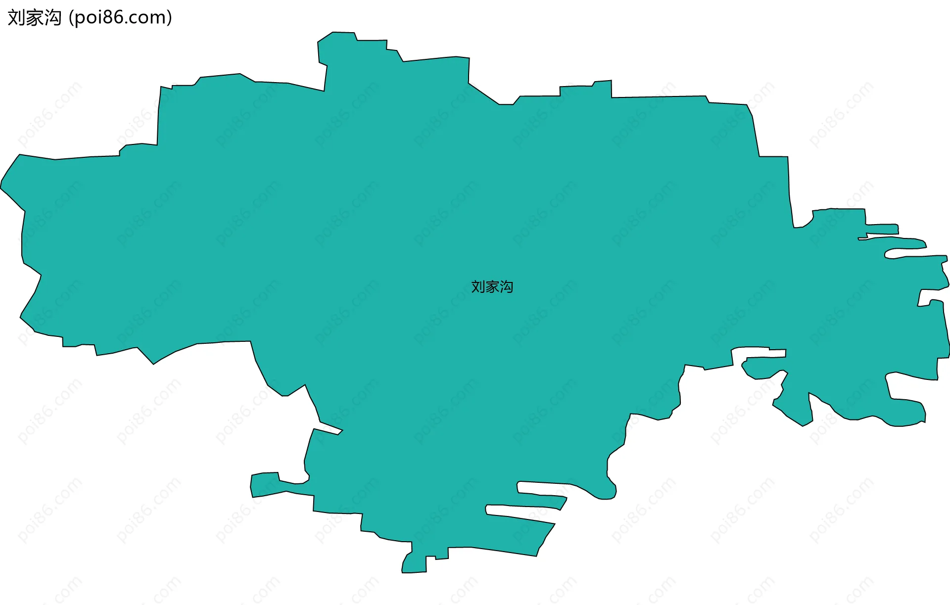 刘家沟边界地图