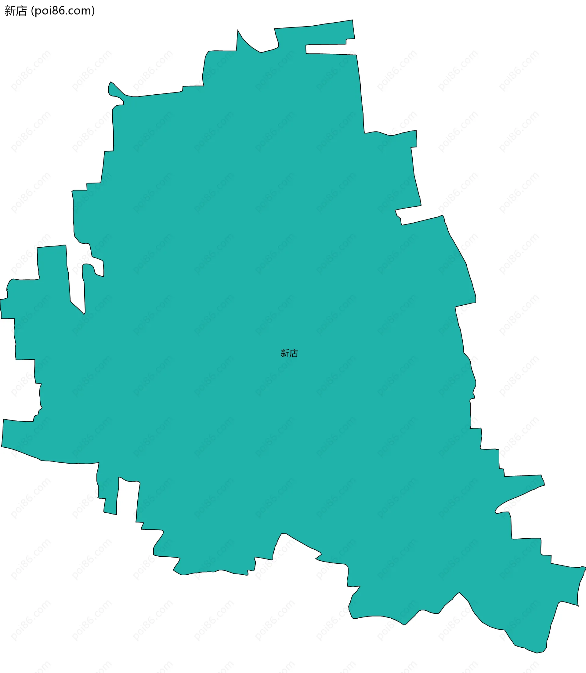 新店边界地图