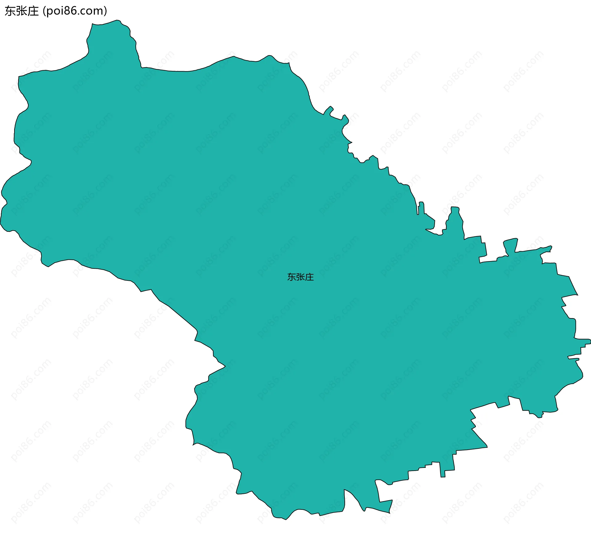 东张庄边界地图