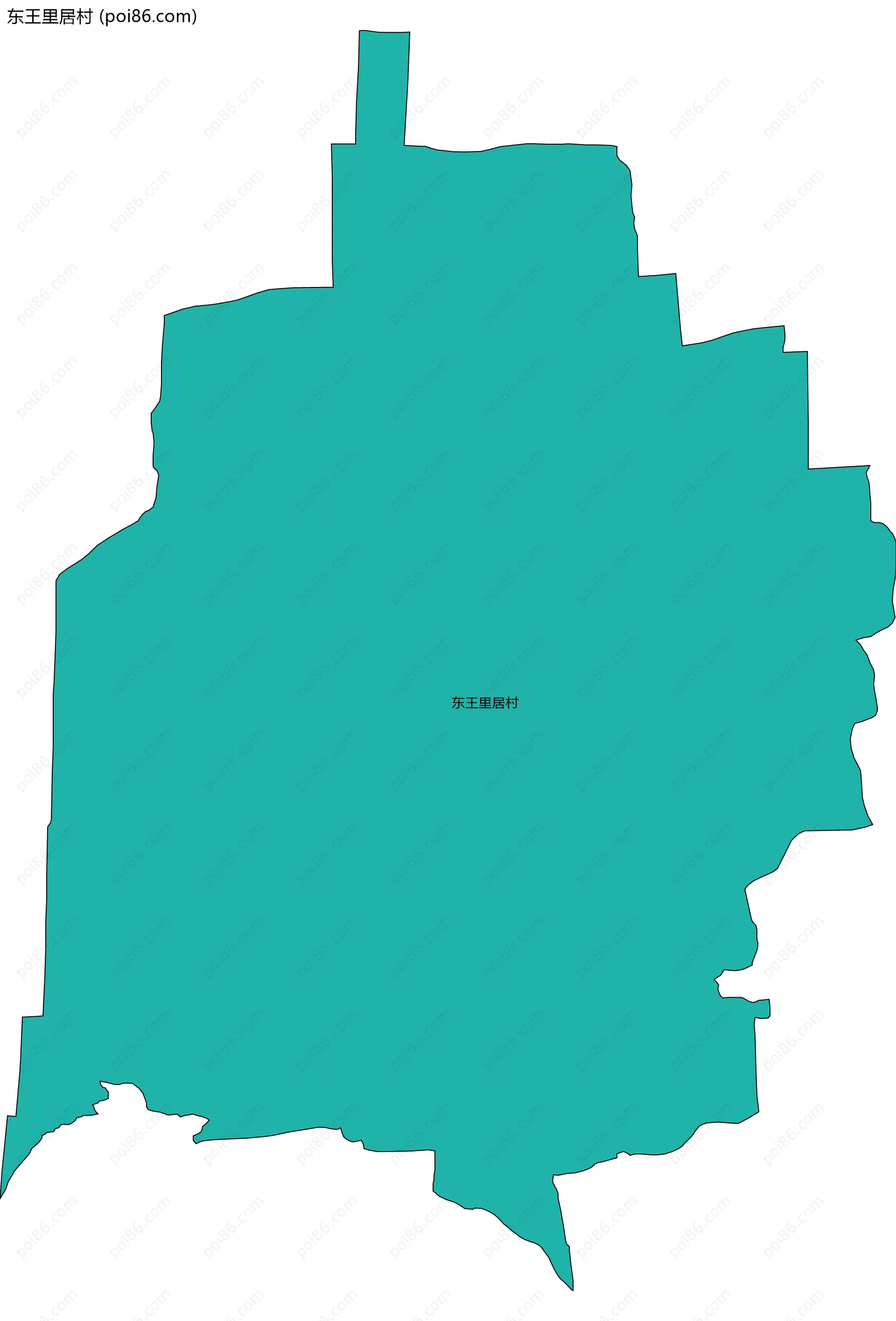 东王里居村边界地图