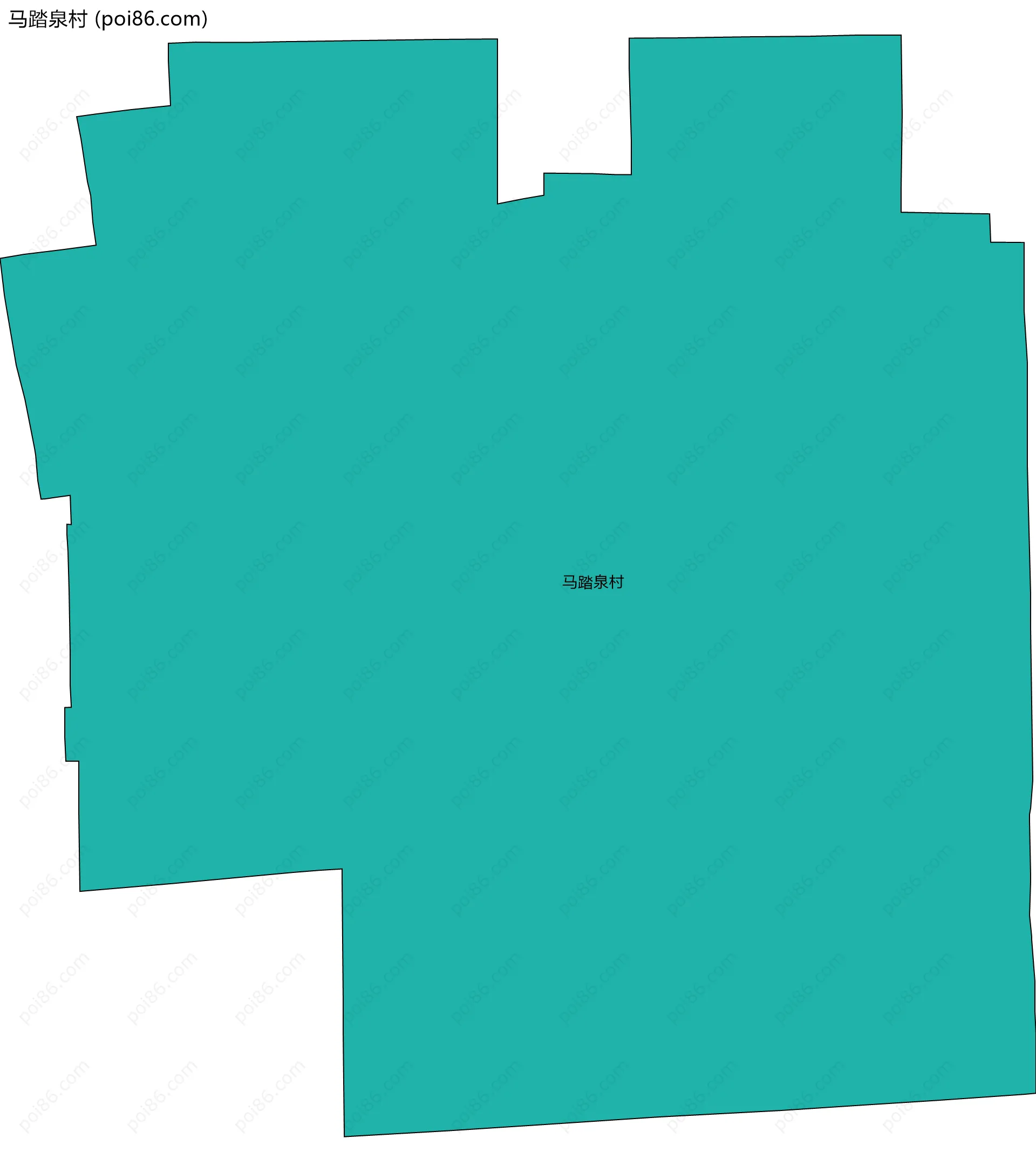 马踏泉村边界地图