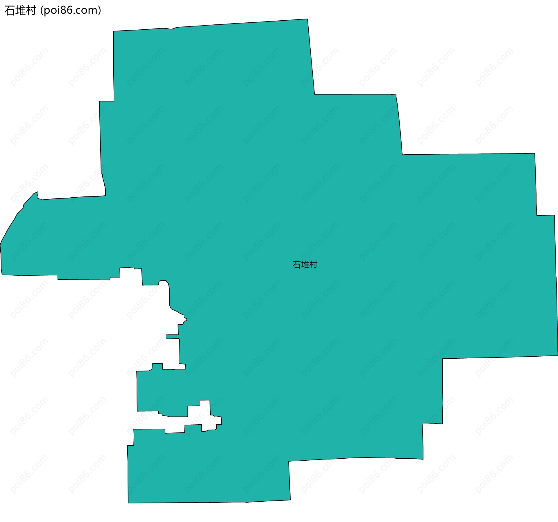 石堆村边界地图