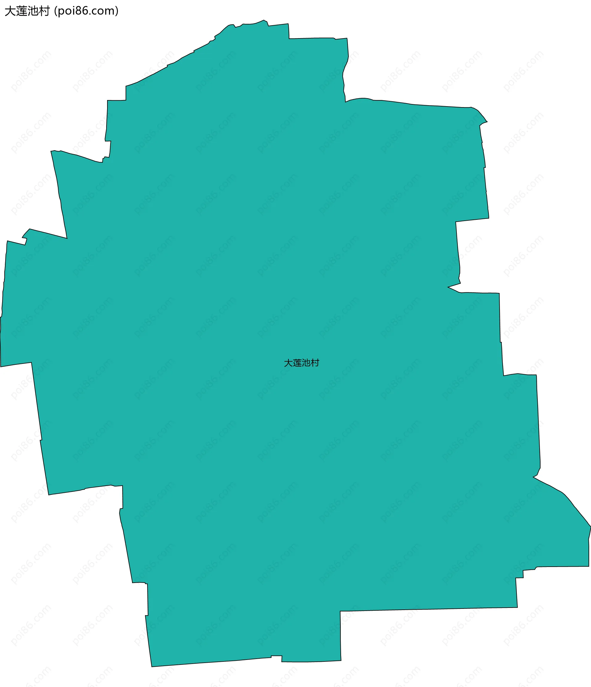 大莲池村边界地图