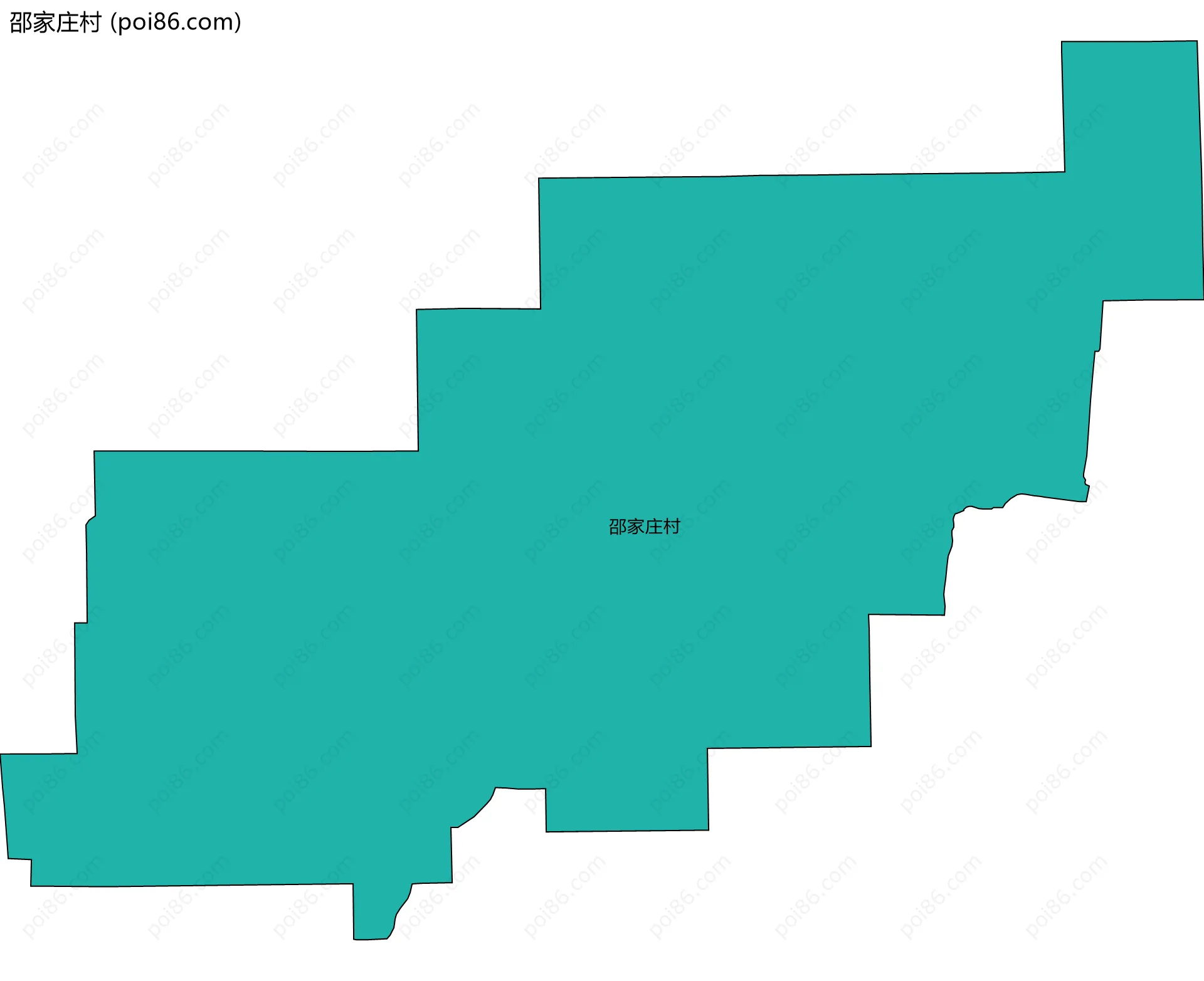 邵家庄村边界地图