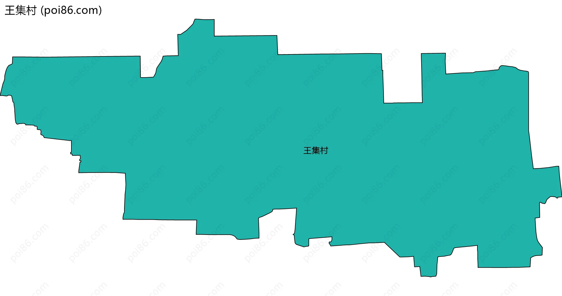 王集村边界地图