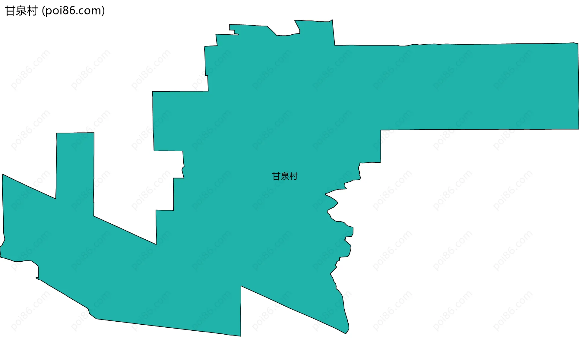 甘泉村边界地图