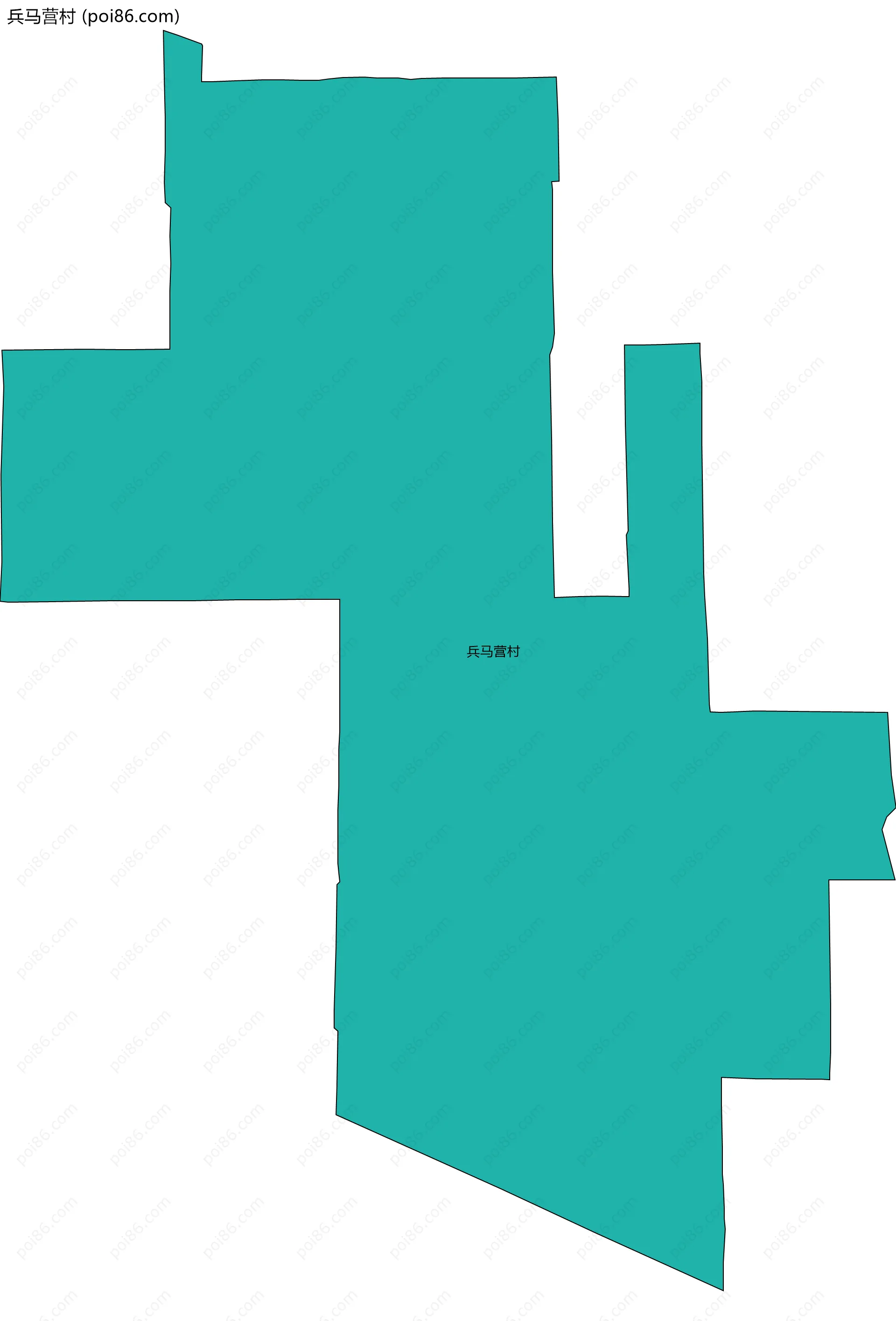 兵马营村边界地图