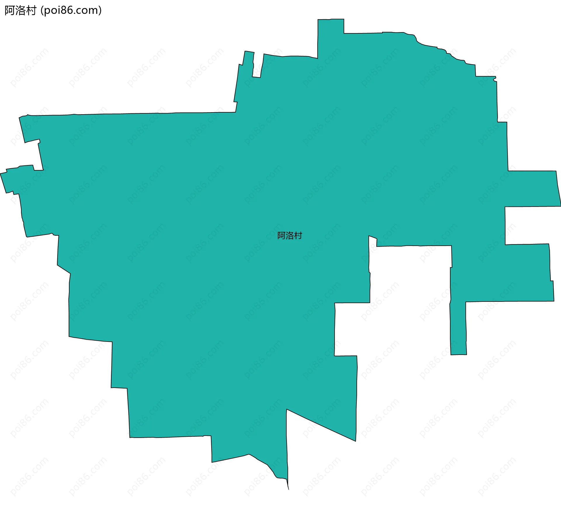 阿洛村边界地图