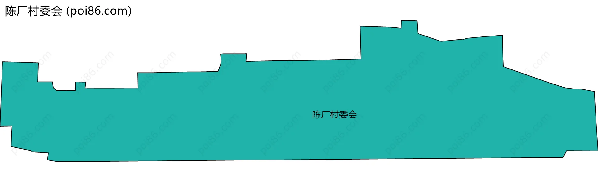 陈厂村委会边界地图