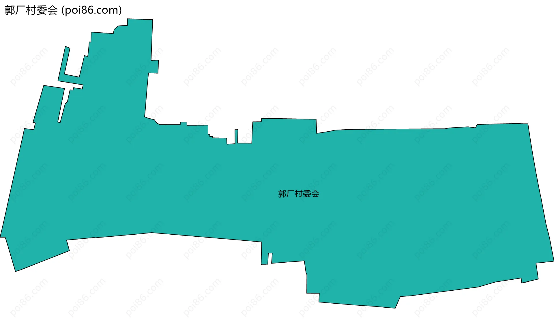 郭厂村委会边界地图