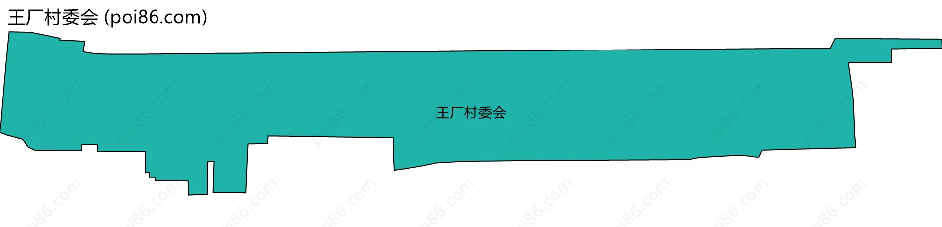 王厂村委会边界地图