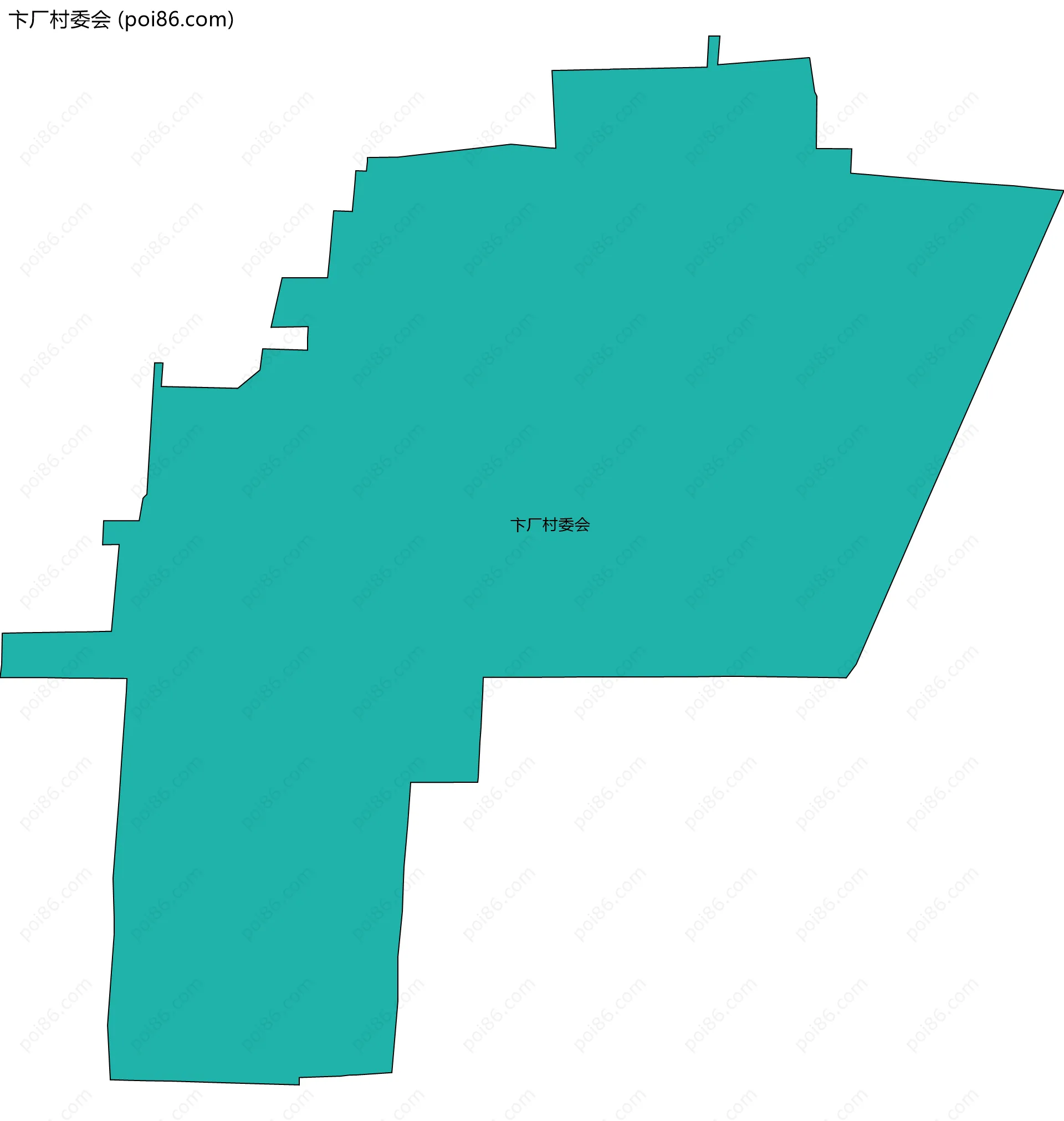 卞厂村委会边界地图