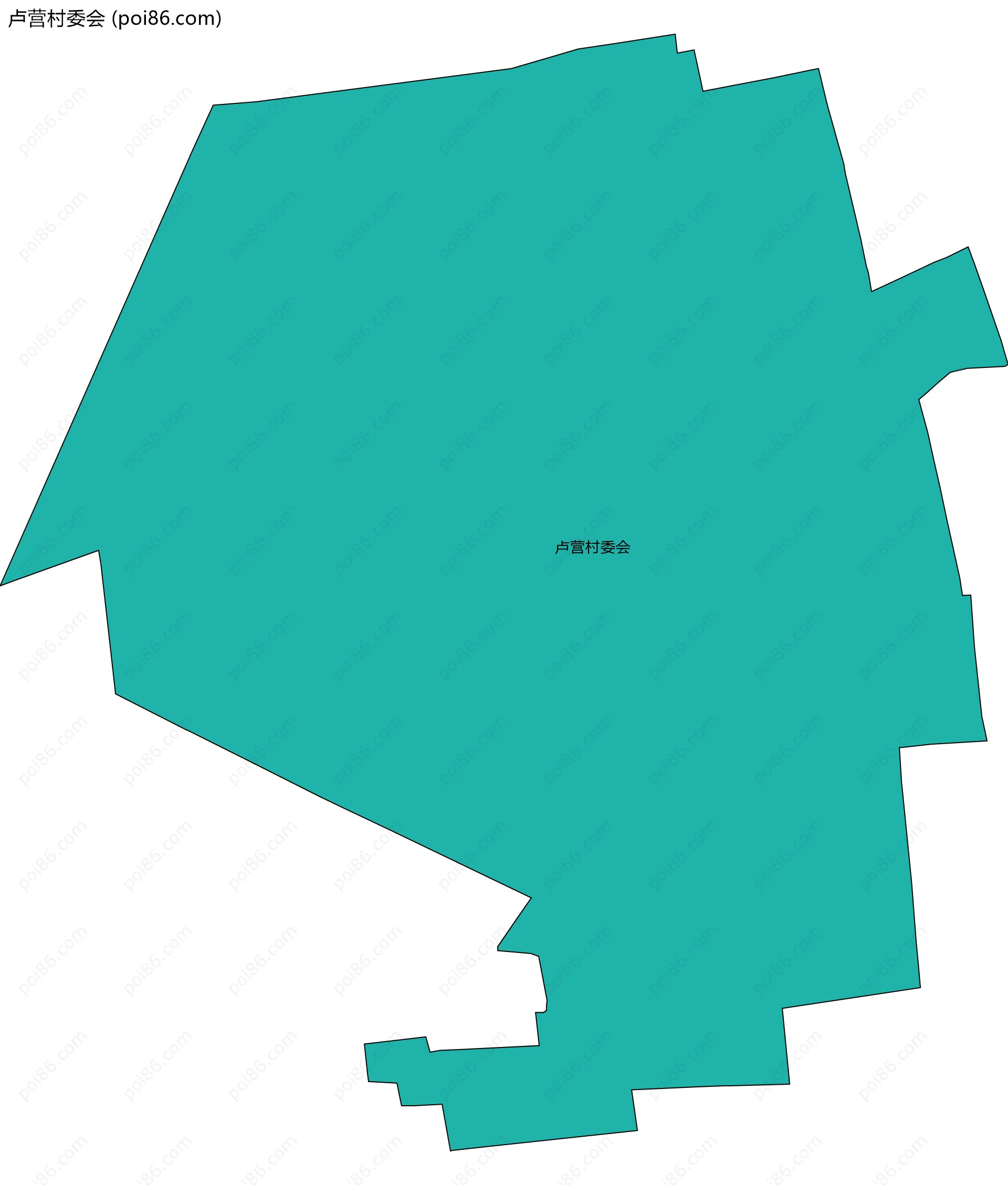 卢营村委会边界地图