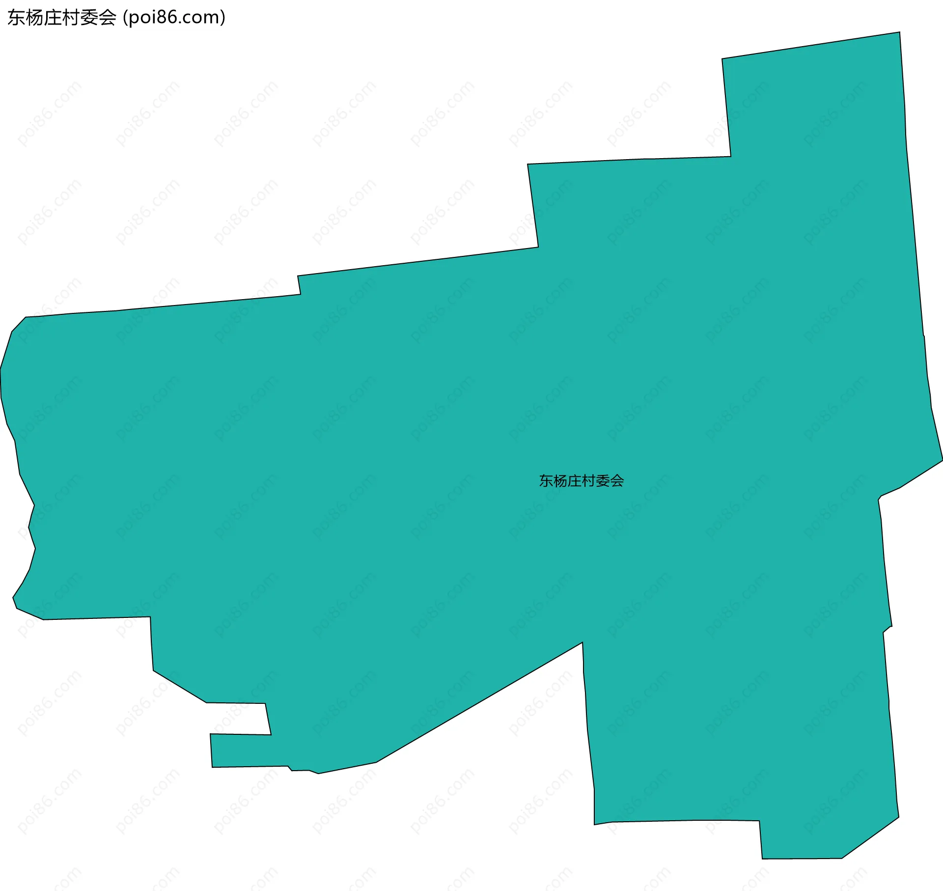 东杨庄村委会边界地图