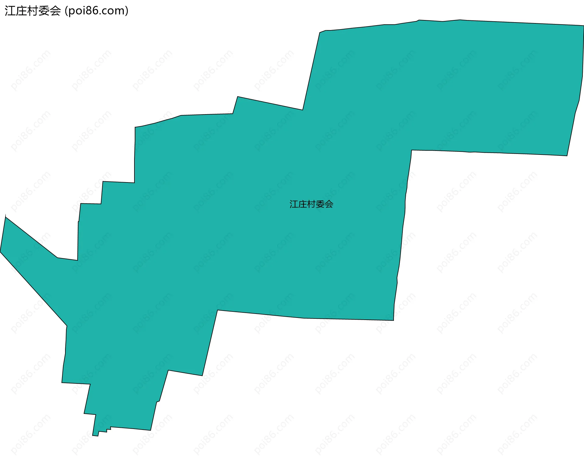 江庄村委会边界地图