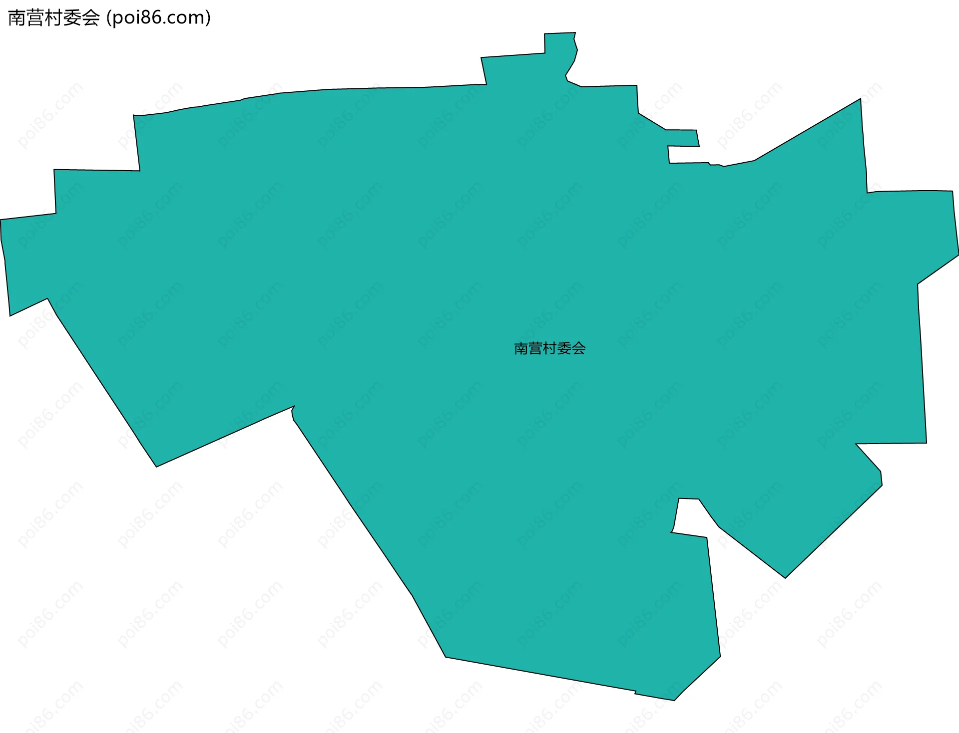 南营村委会边界地图