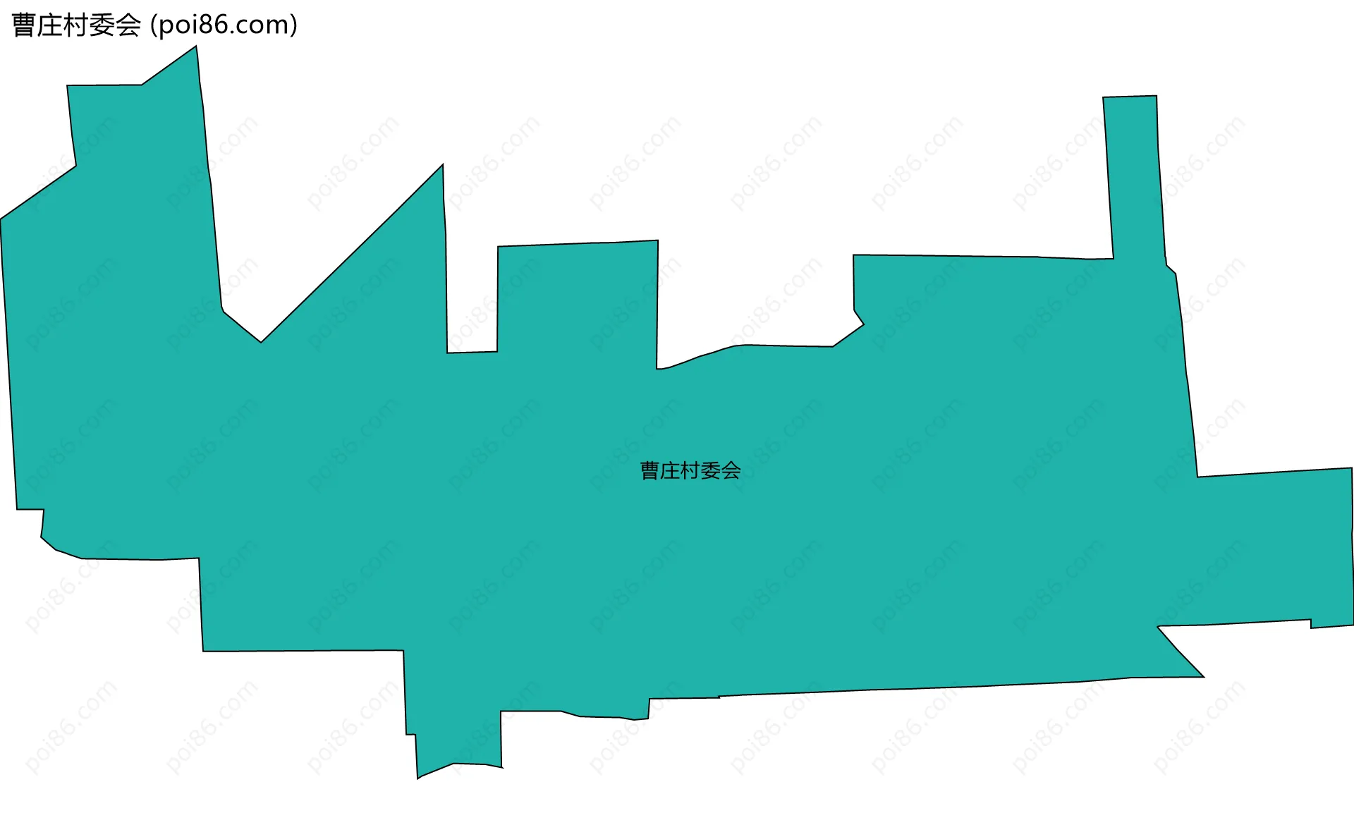 曹庄村委会边界地图