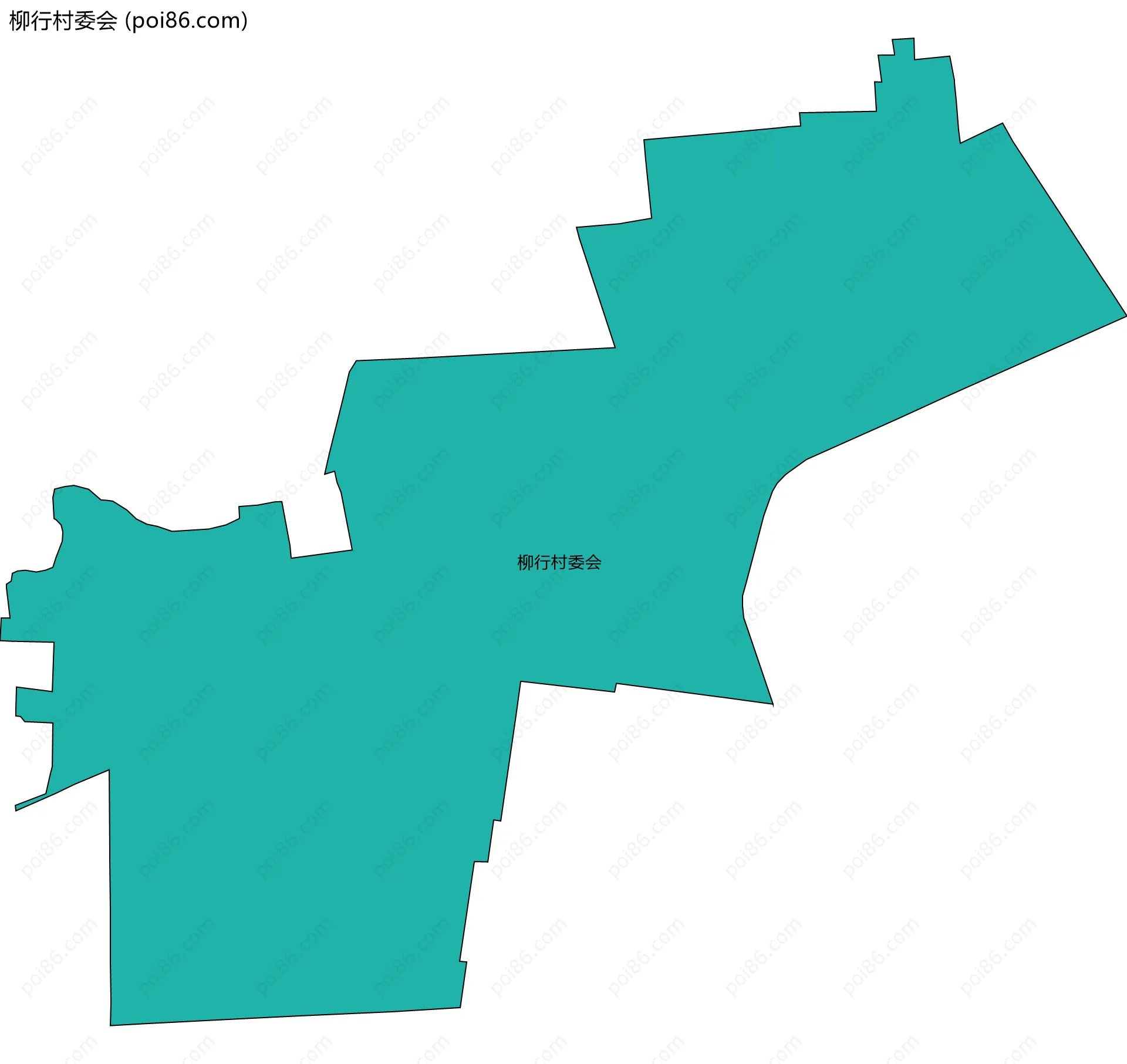 柳行村委会边界地图