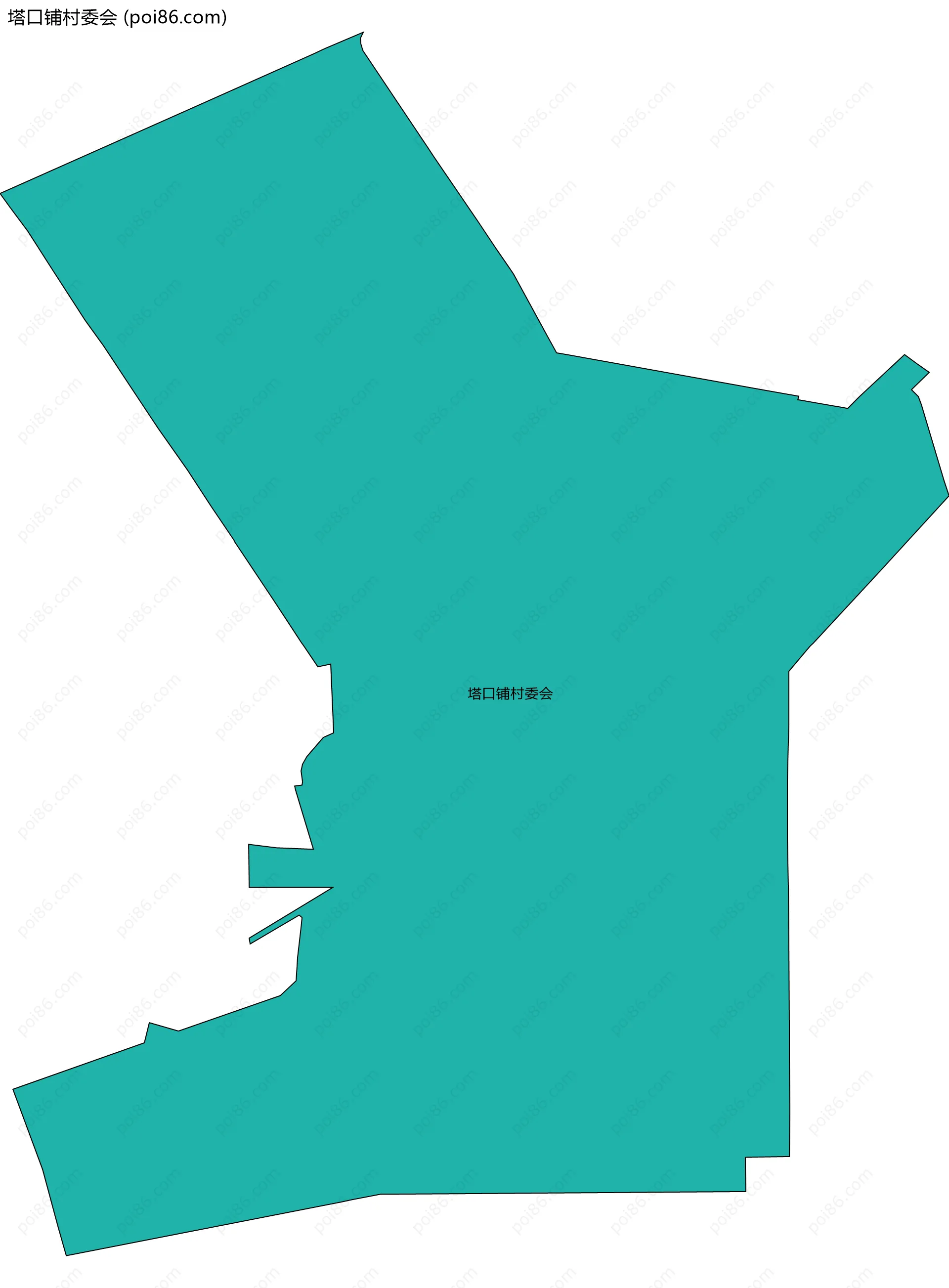 塔口铺村委会边界地图