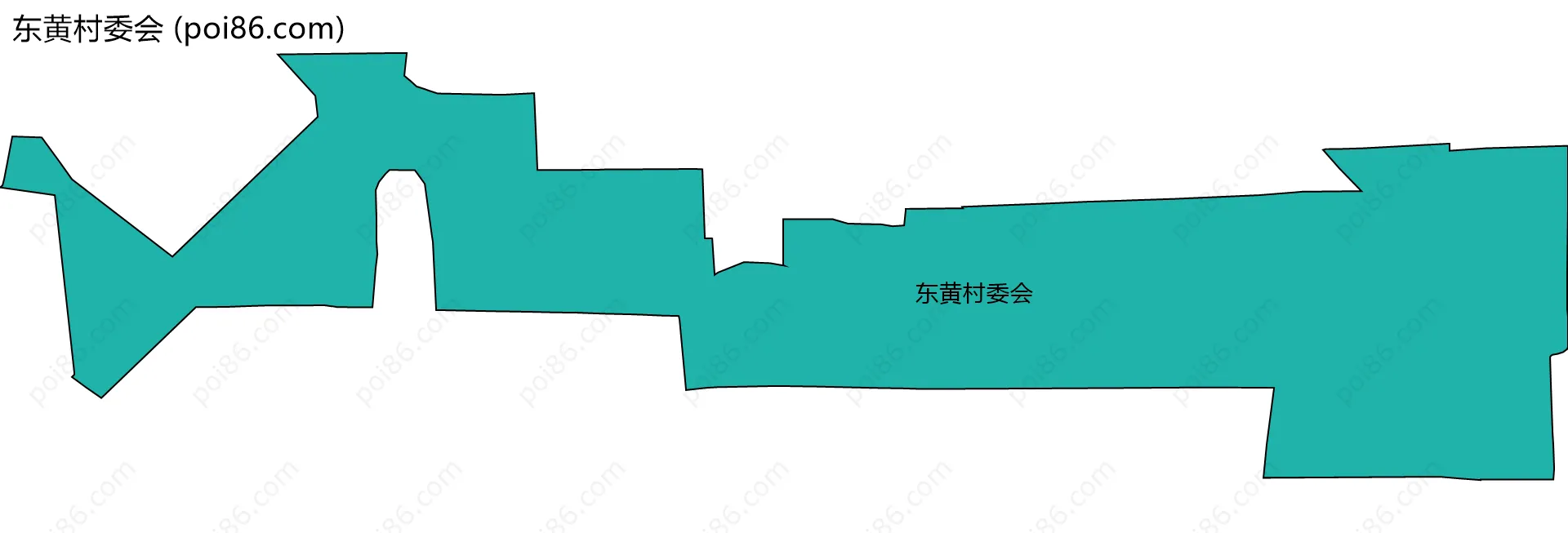 东黄村委会边界地图