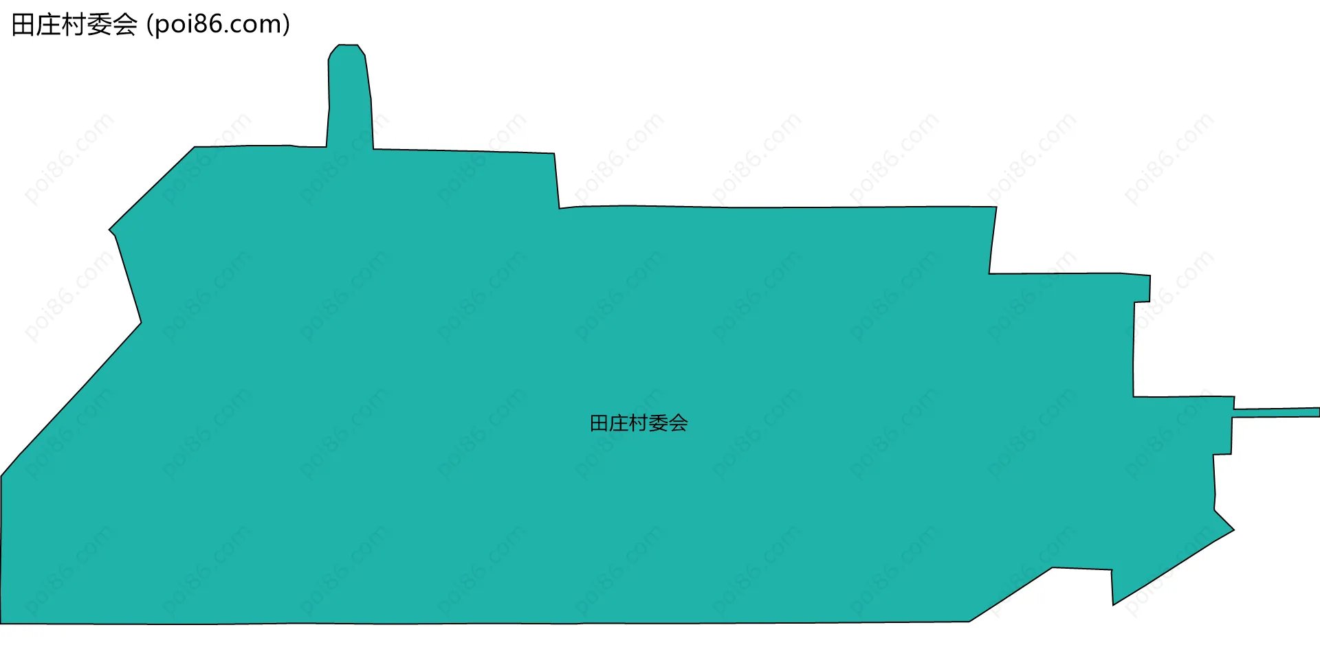 田庄村委会边界地图