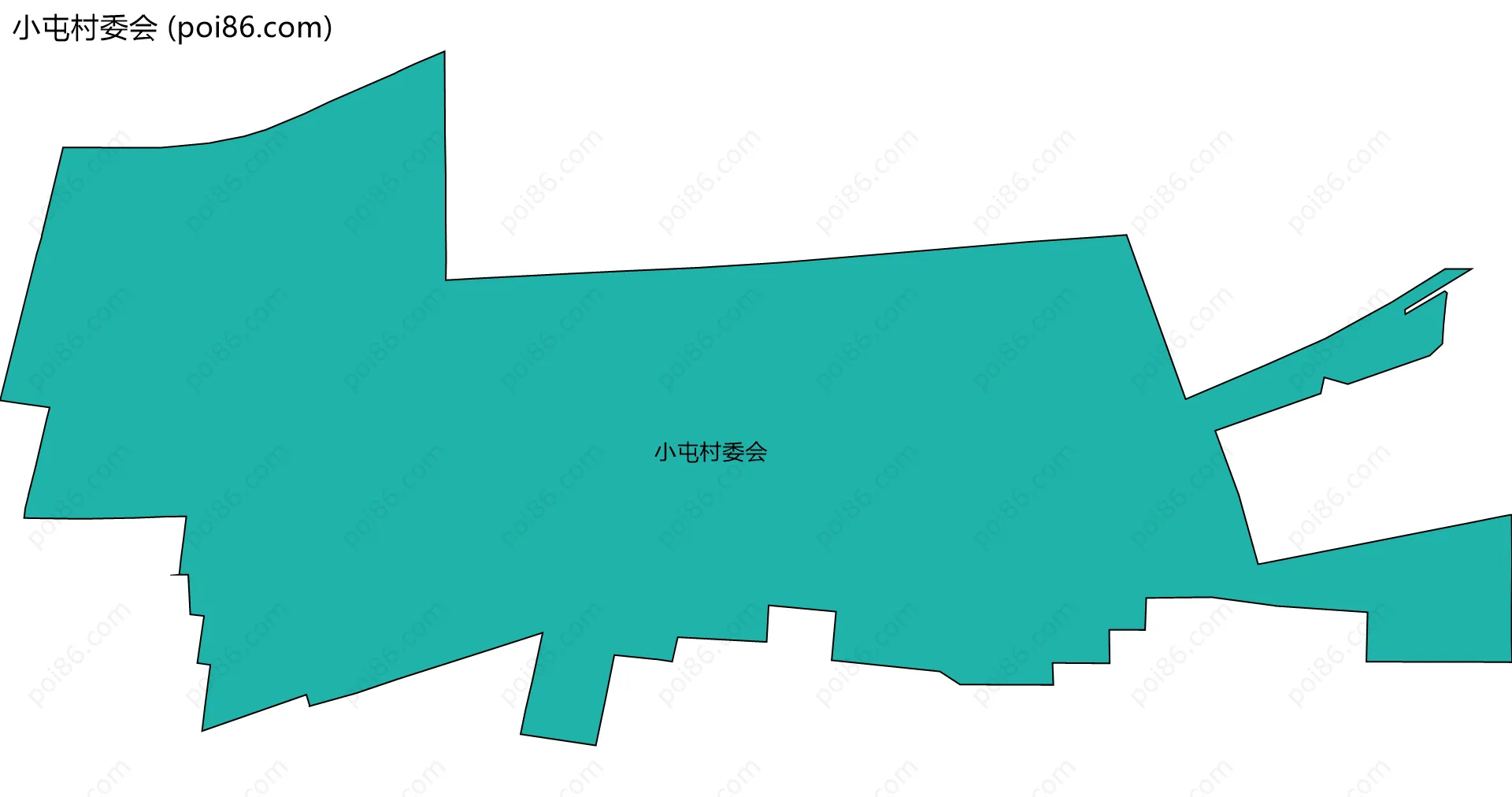 小屯村委会边界地图