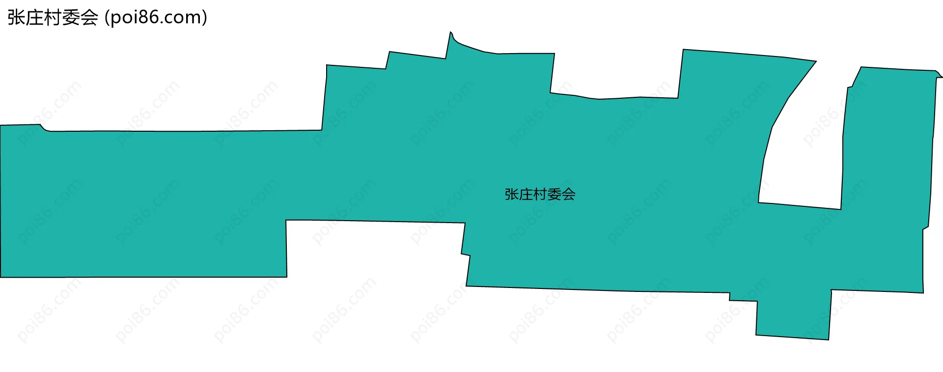 张庄村委会边界地图