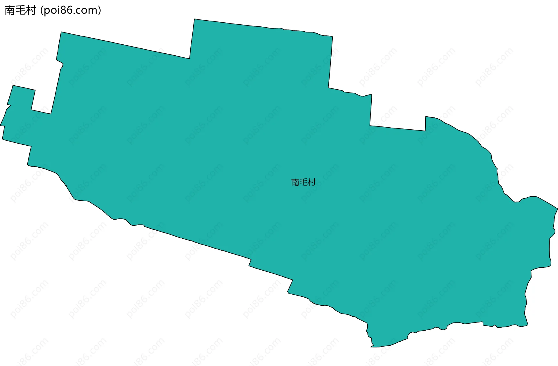 南毛村边界地图