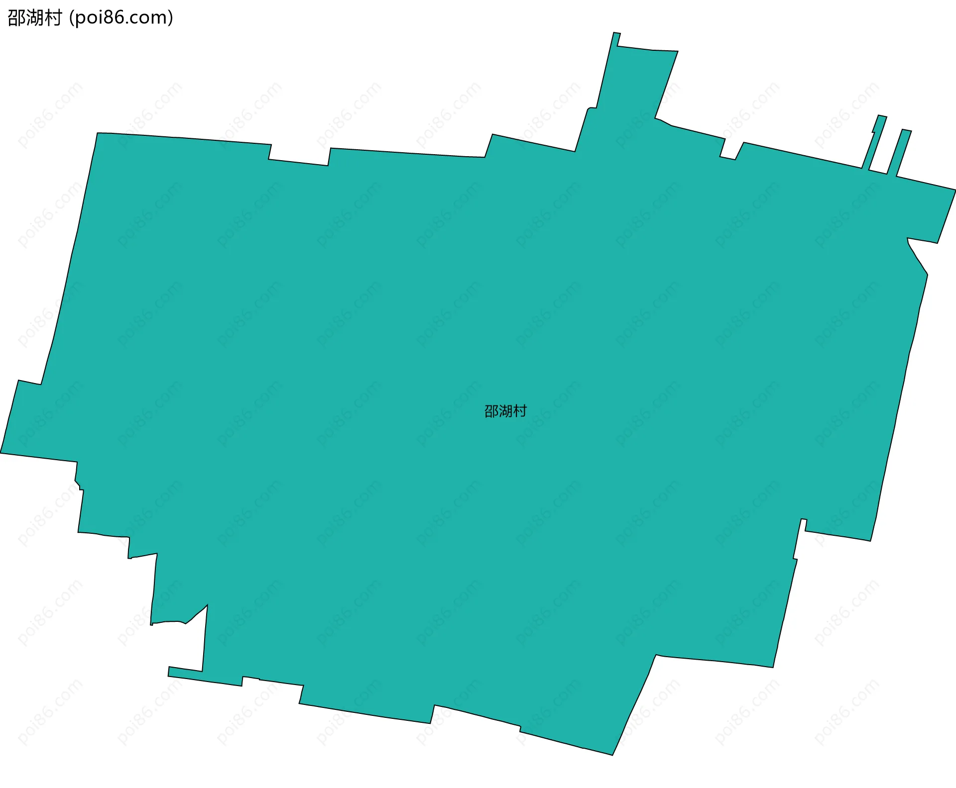 邵湖村边界地图